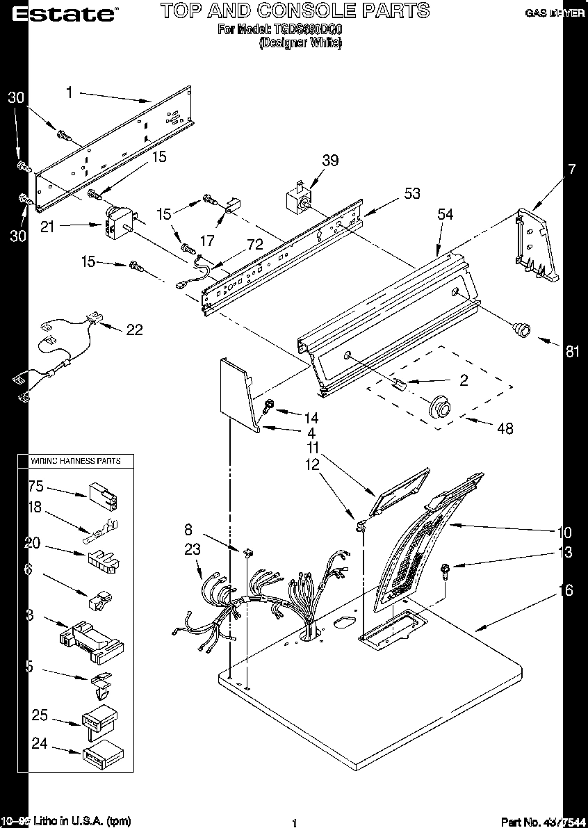 01 - TOP AND CONSOLE, LIT/OPTIONAL