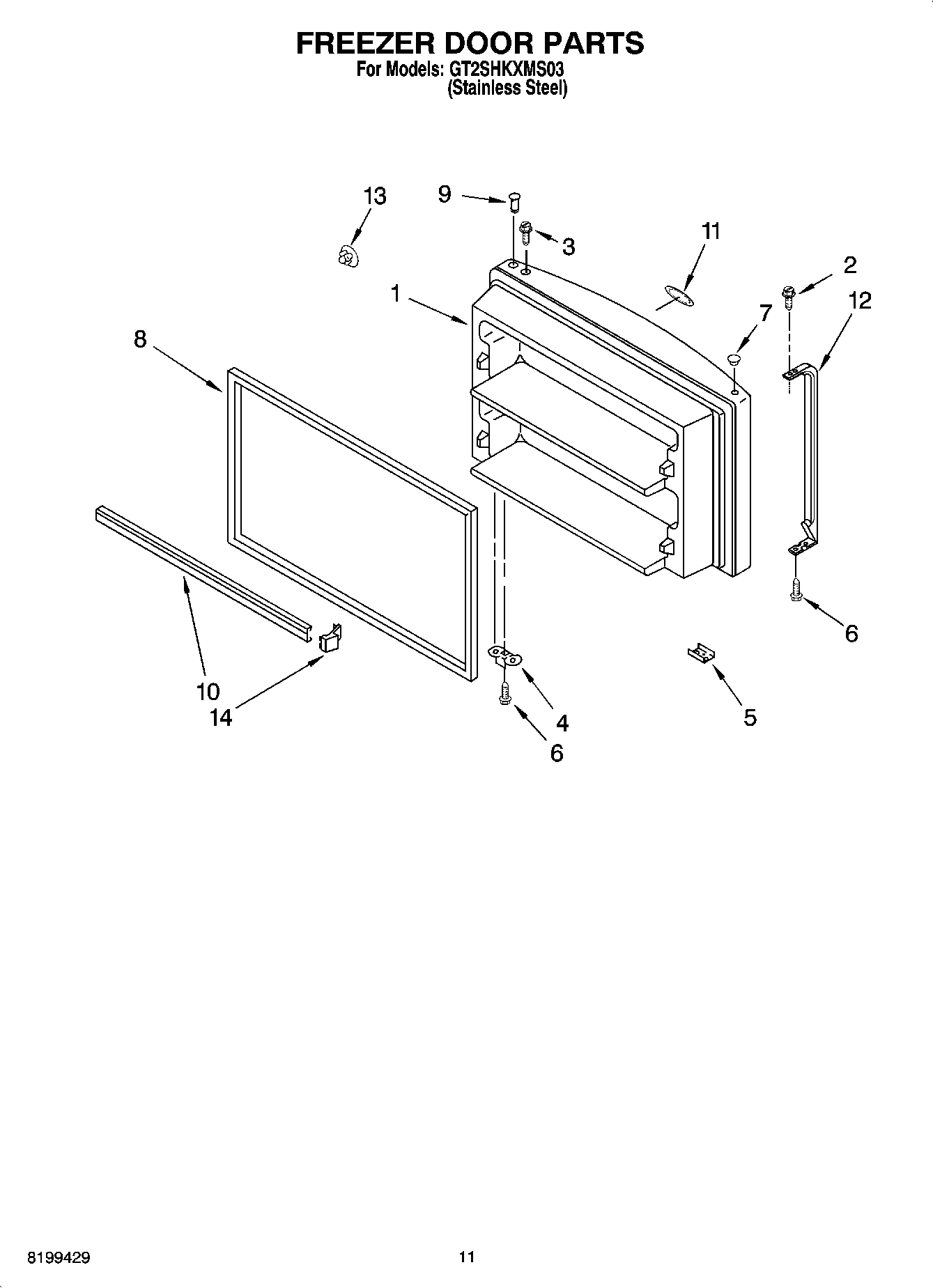 06 - FREEZER DOOR PARTS