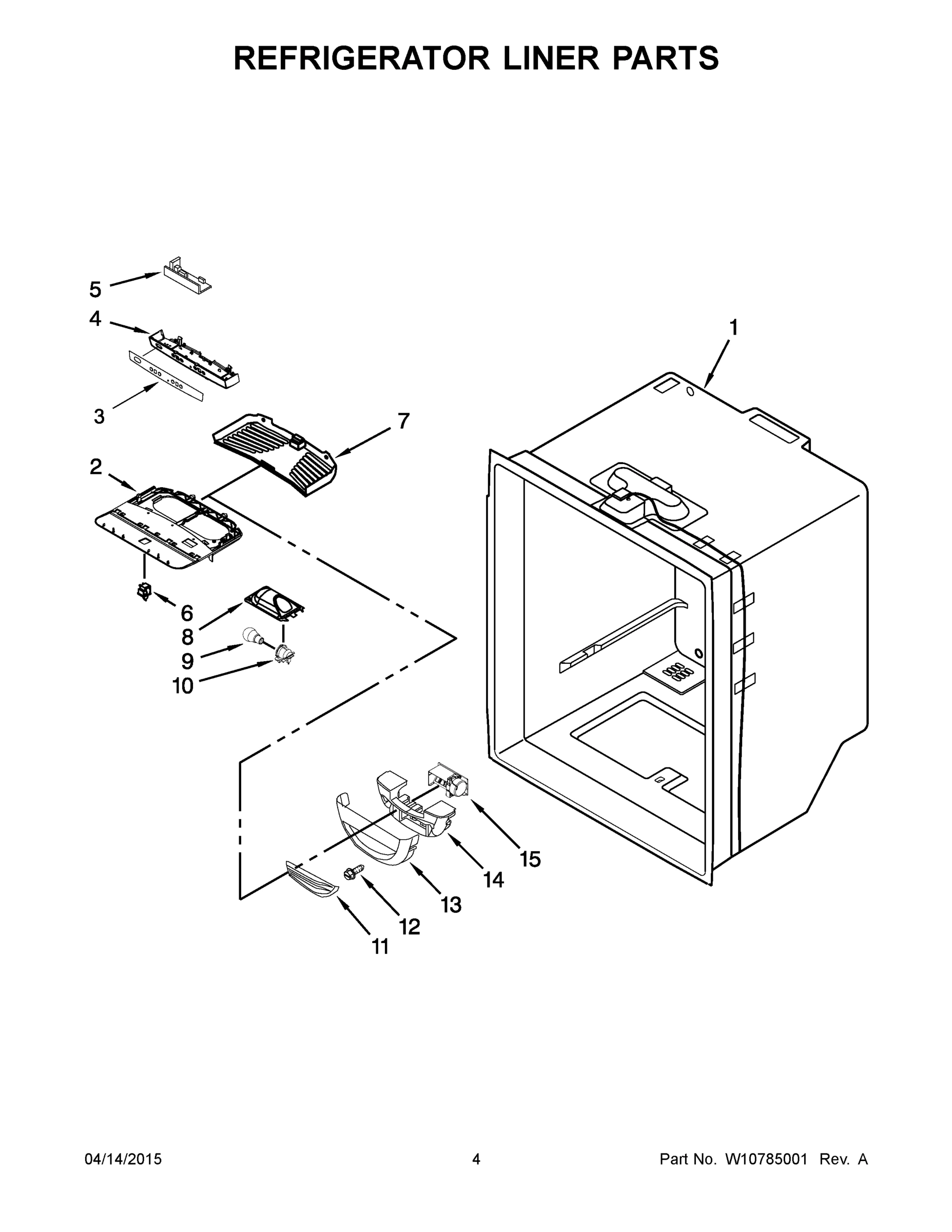 03 - REFRIGERATOR LINER PARTS