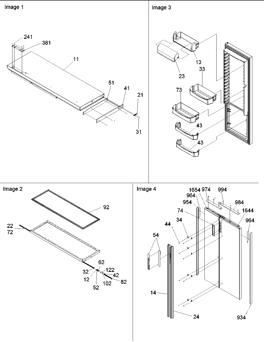 11 - REF/FZ Door, Trim and Handles