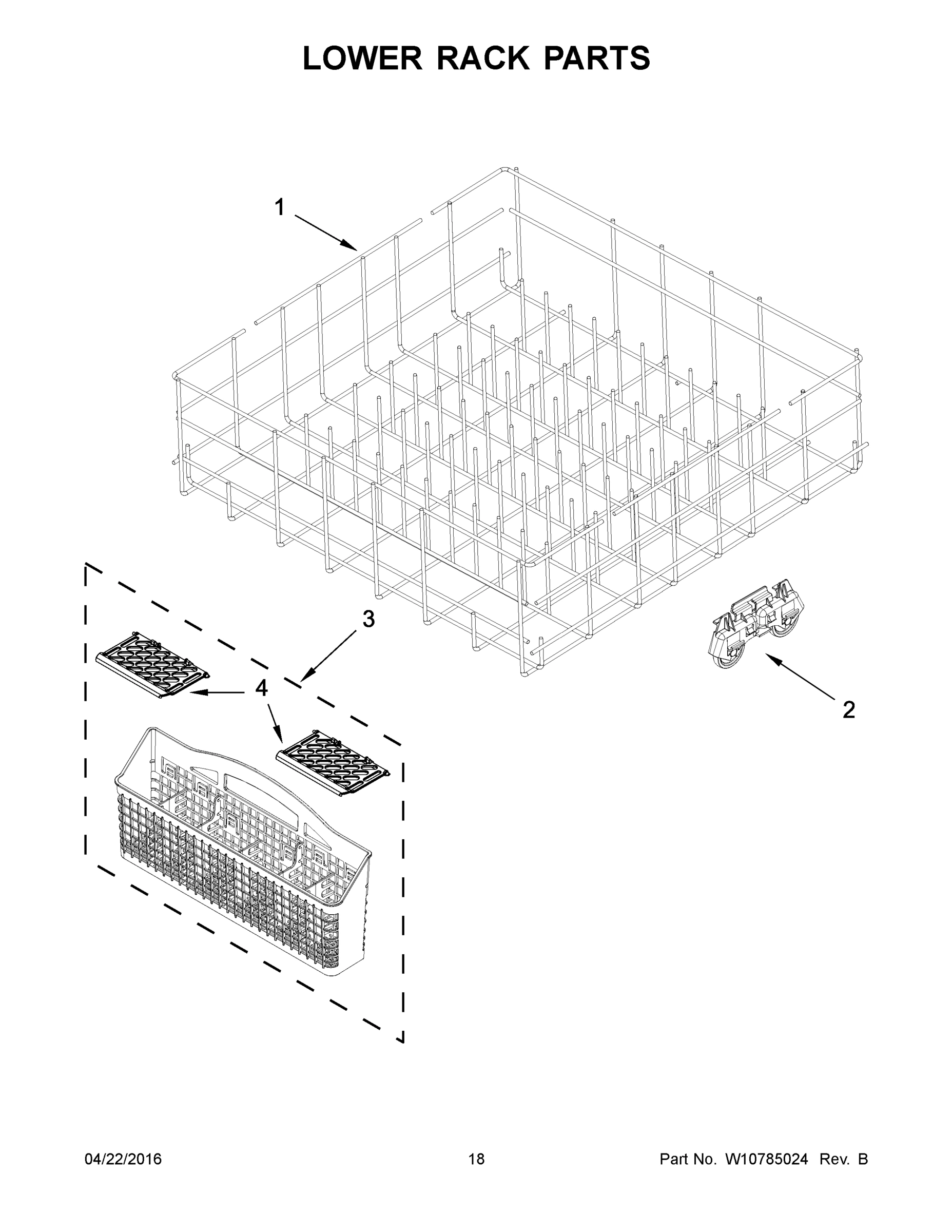 10 - LOWER RACK PARTS