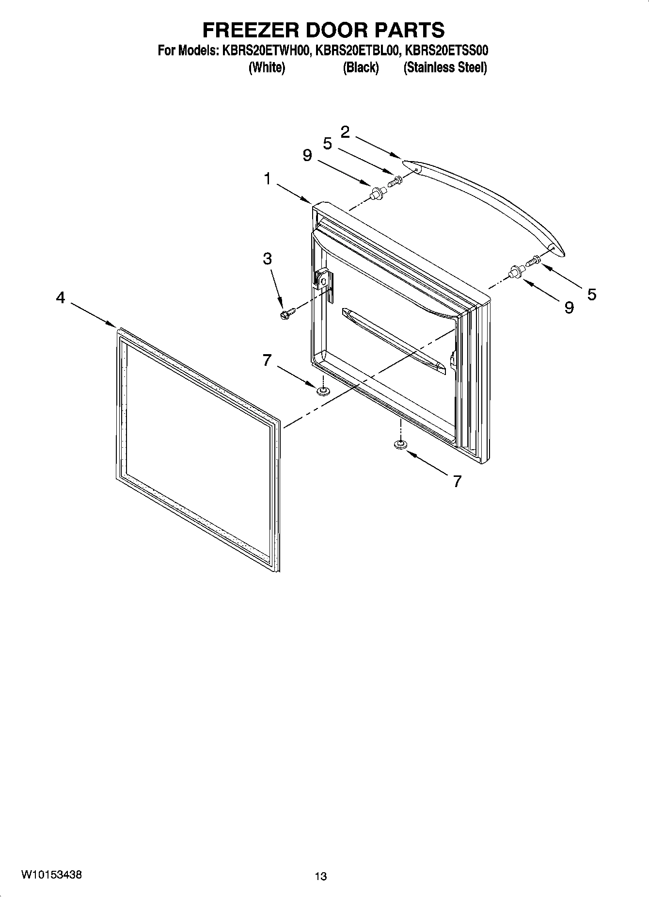 07 - FREEZER DOOR PARTS