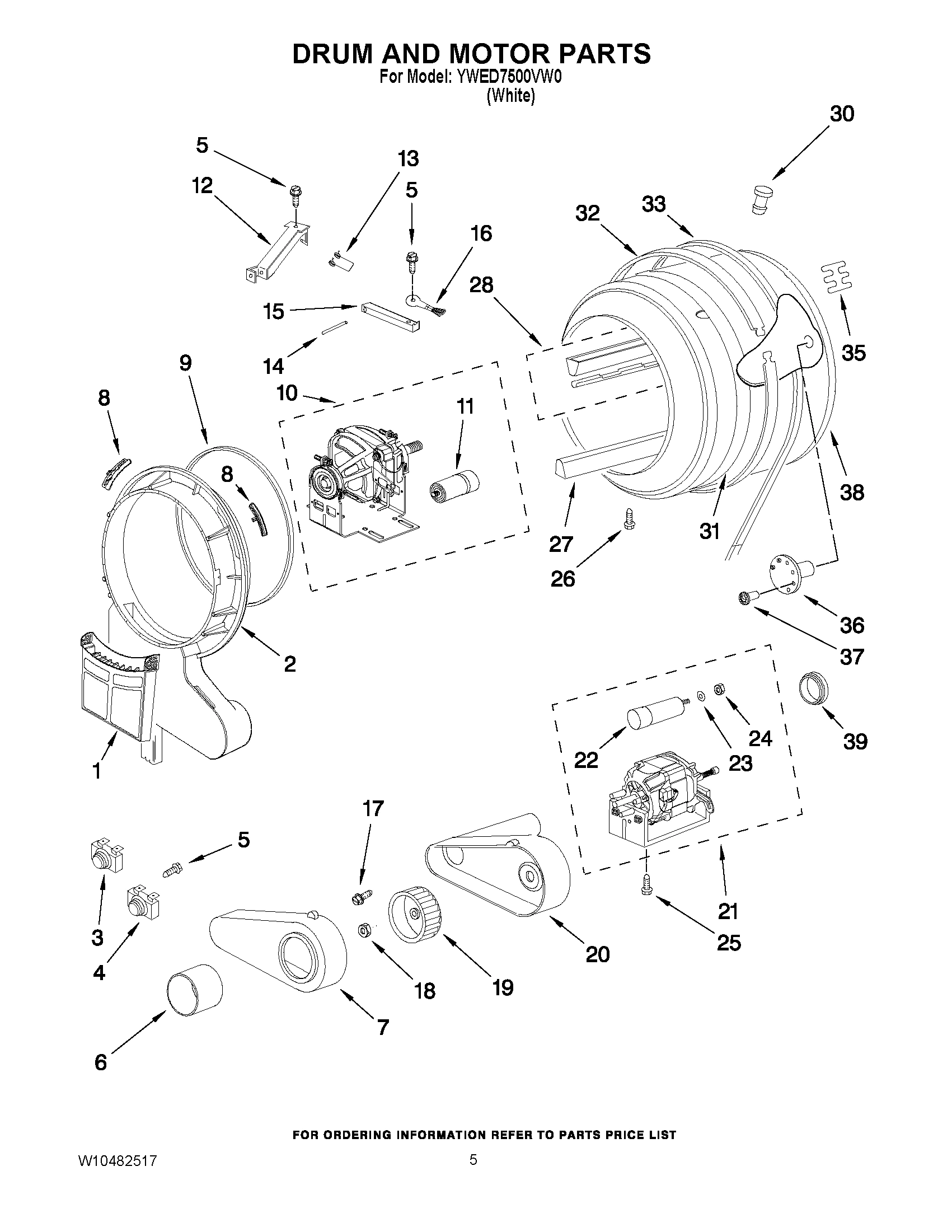 03 - DRUM AND MOTOR PARTS