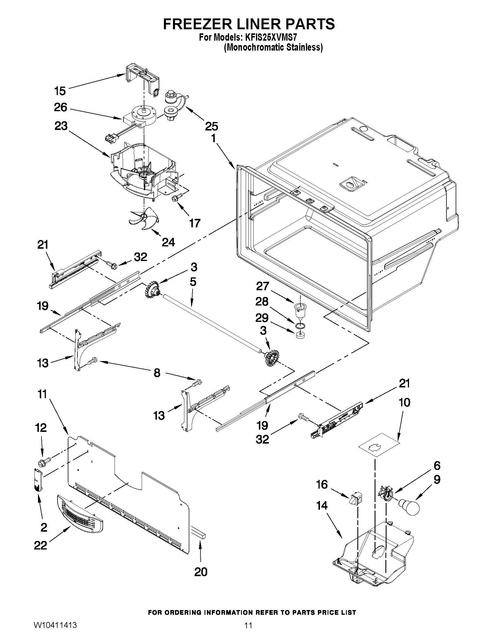 06 - FREEZER LINER PARTS
