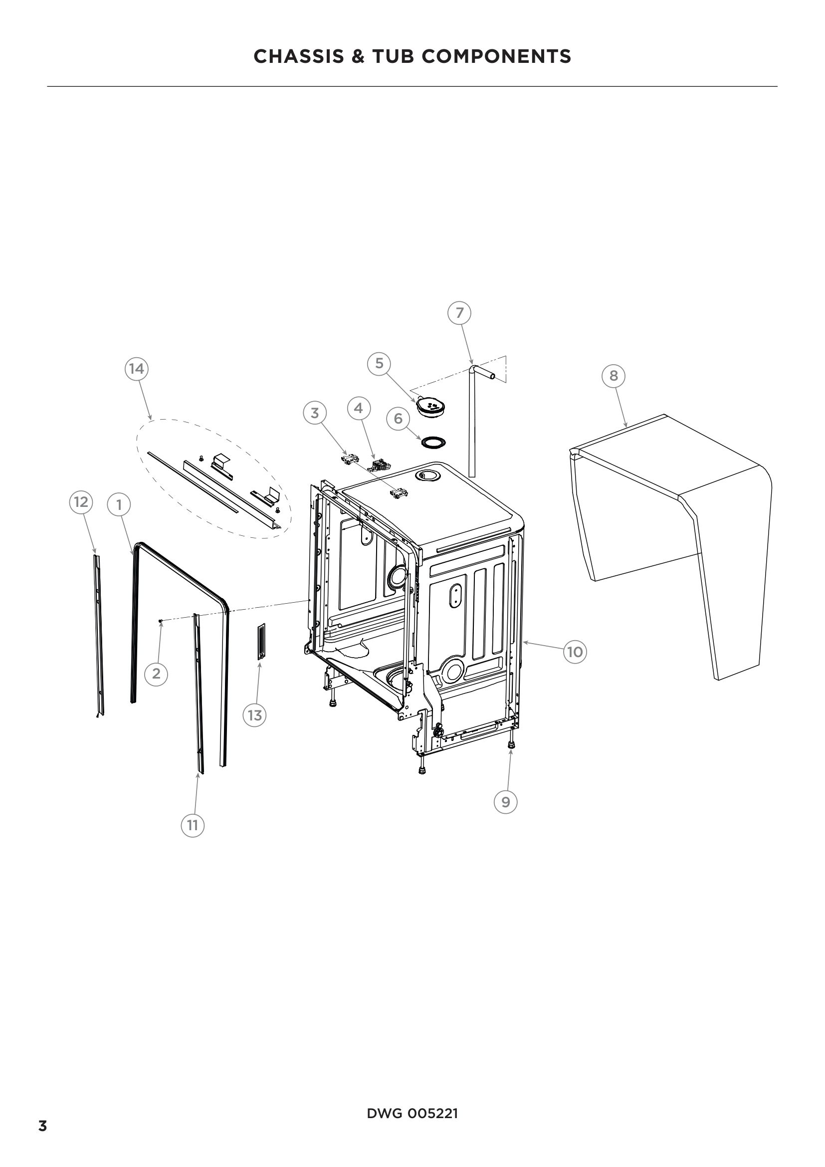 CHASSIS & TUB COMPONENTS