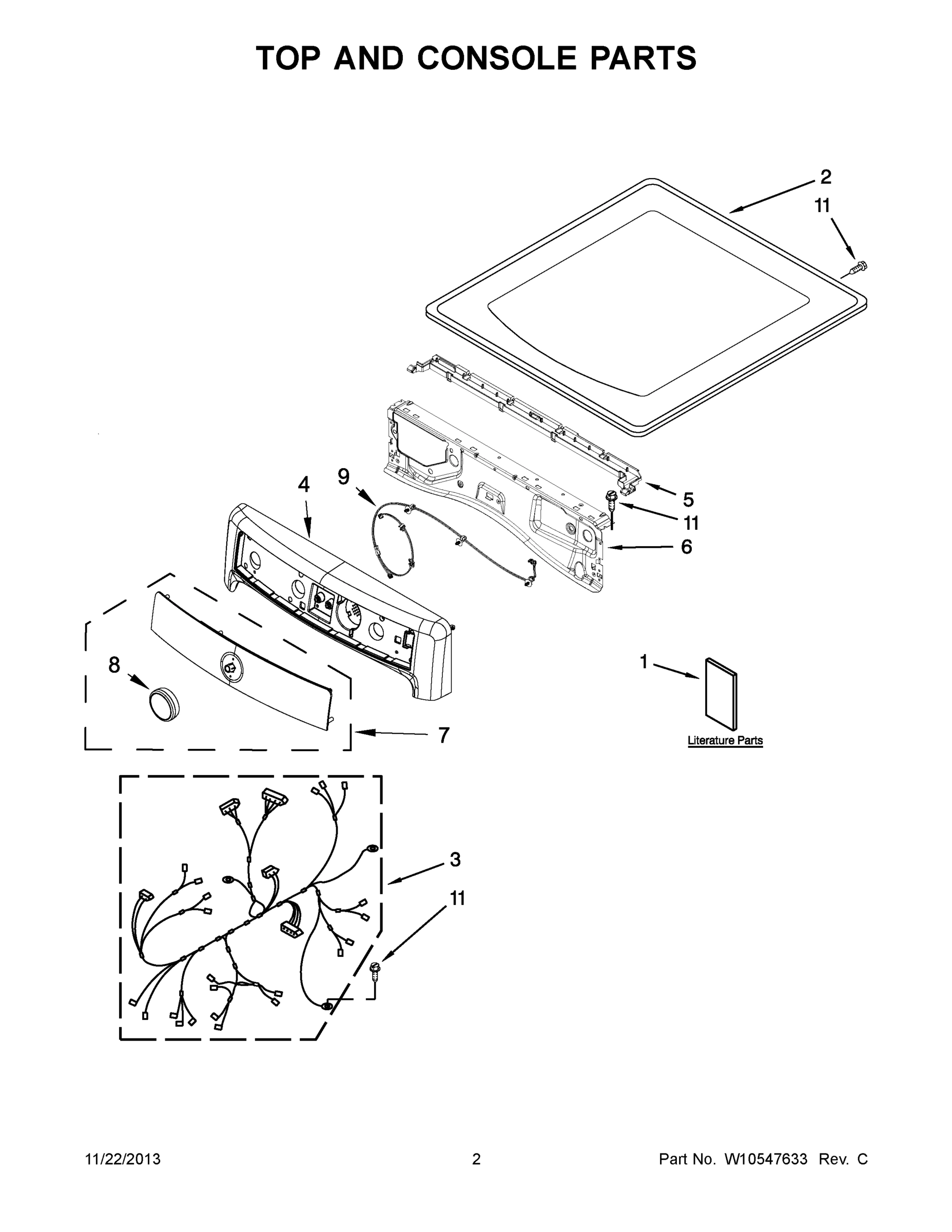 02 - TOP AND CONSOLE PARTS