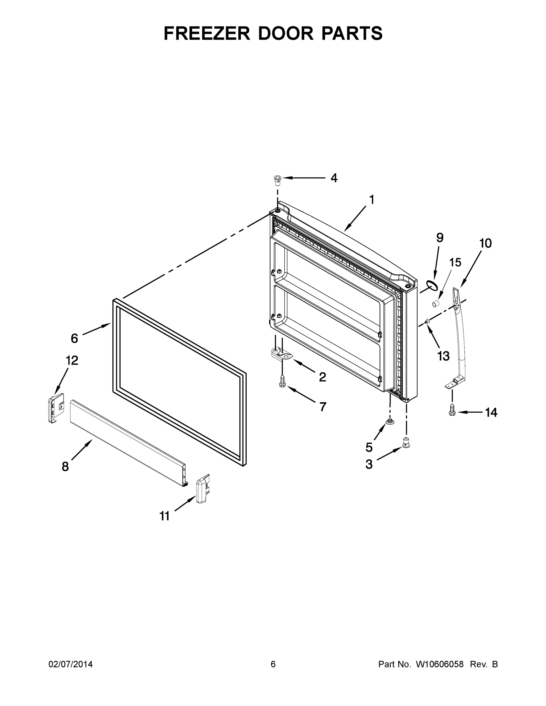 04 - FREEZER DOOR PARTS