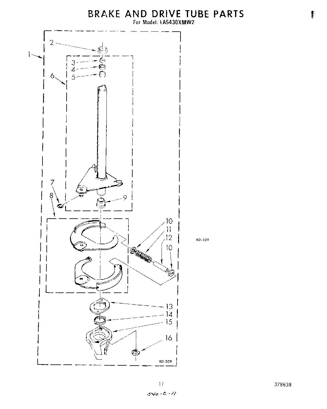 09 - BRAKE AND DRIVE TUBE