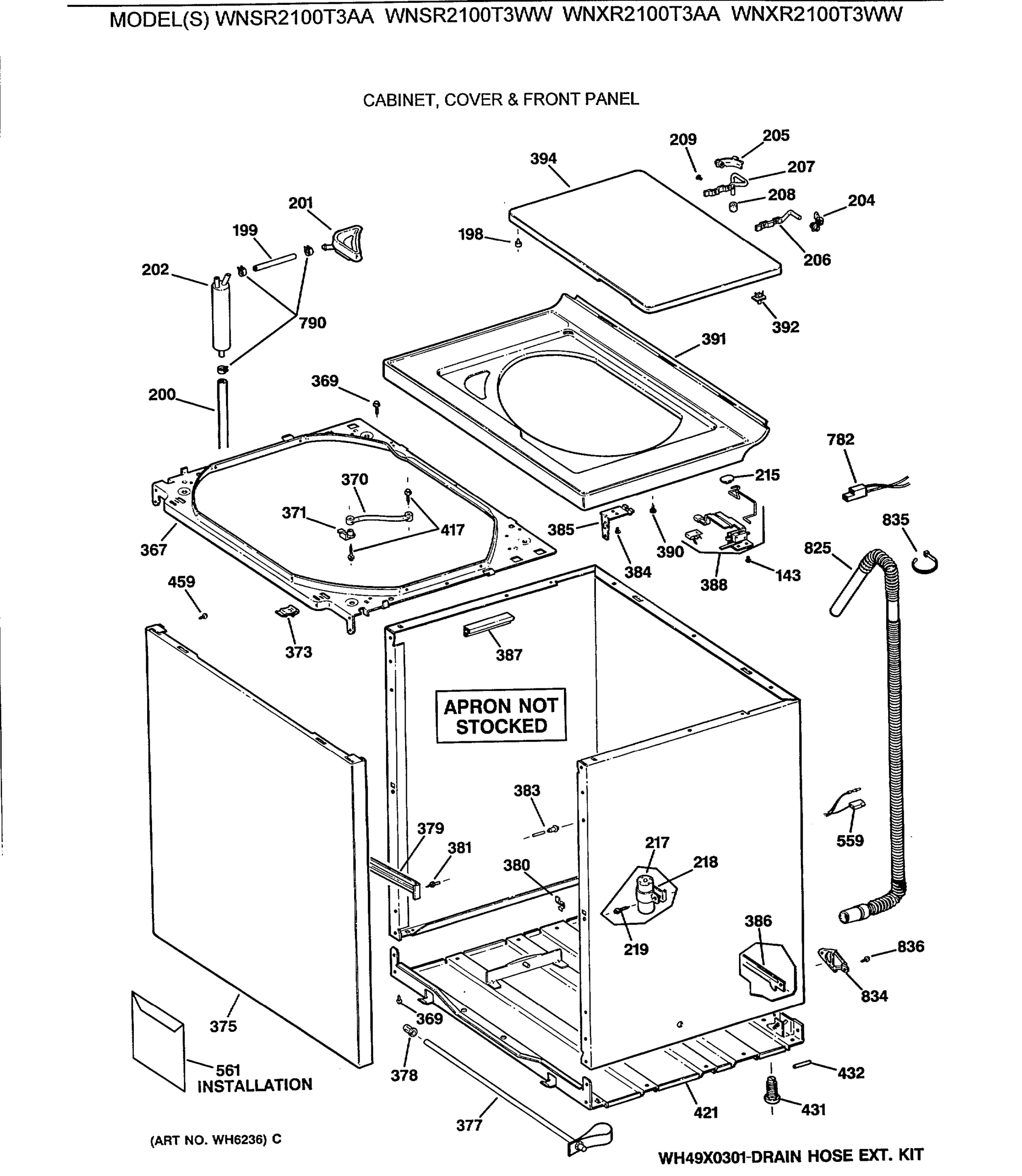 CABINET, COVER & FRONT PANEL