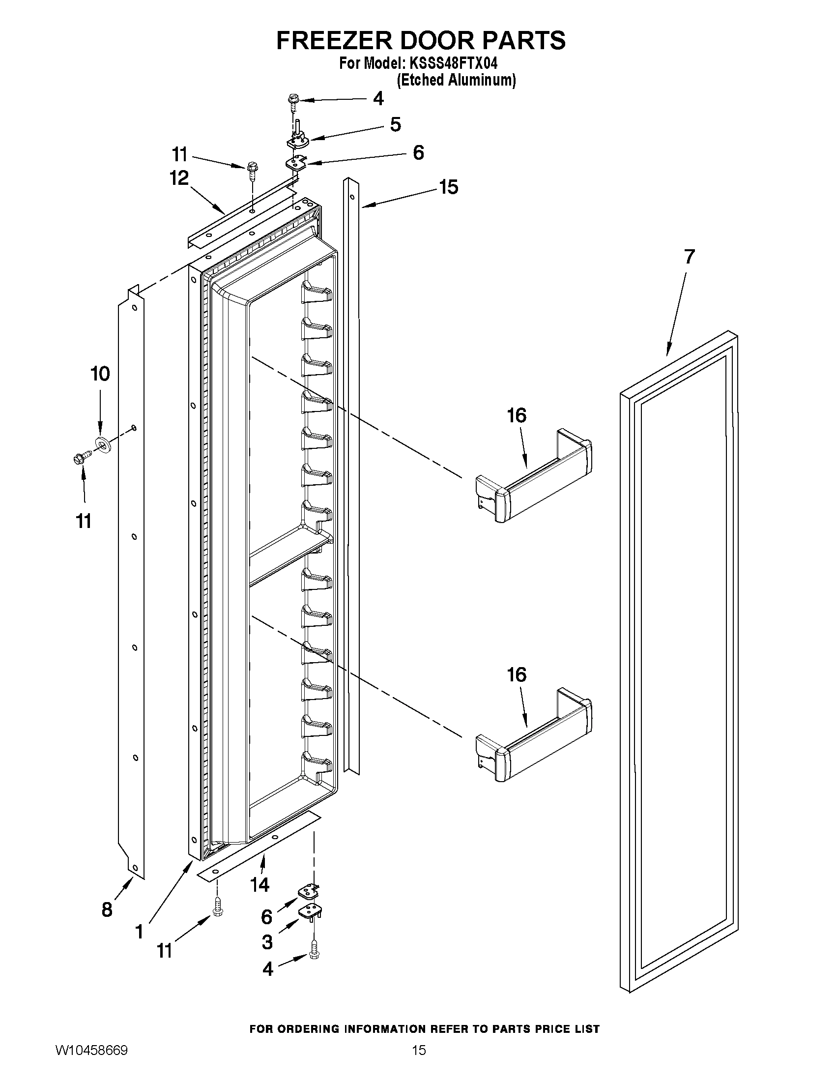 10 - FREEZER DOOR PARTS