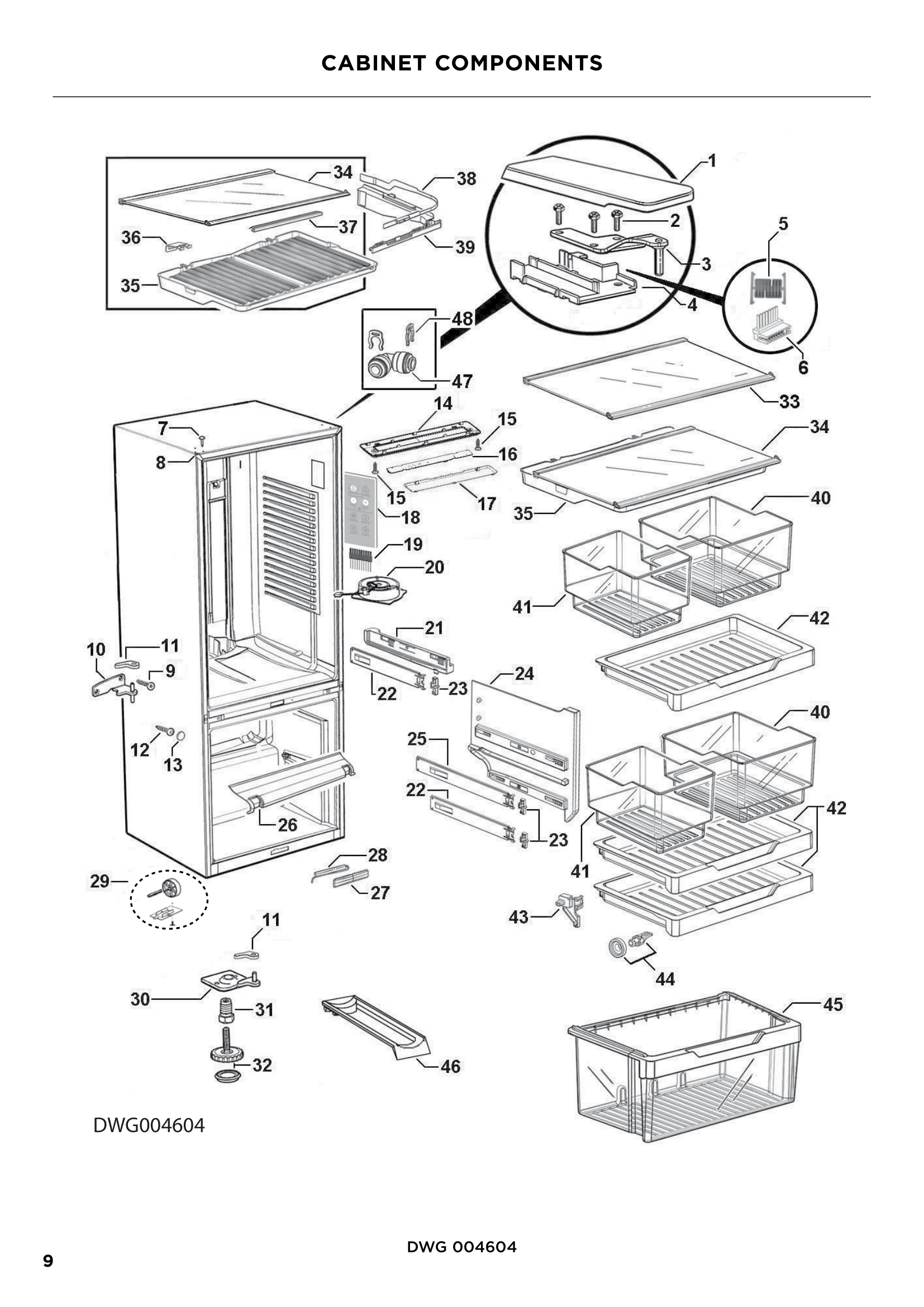 CABINET COMPONENTS
