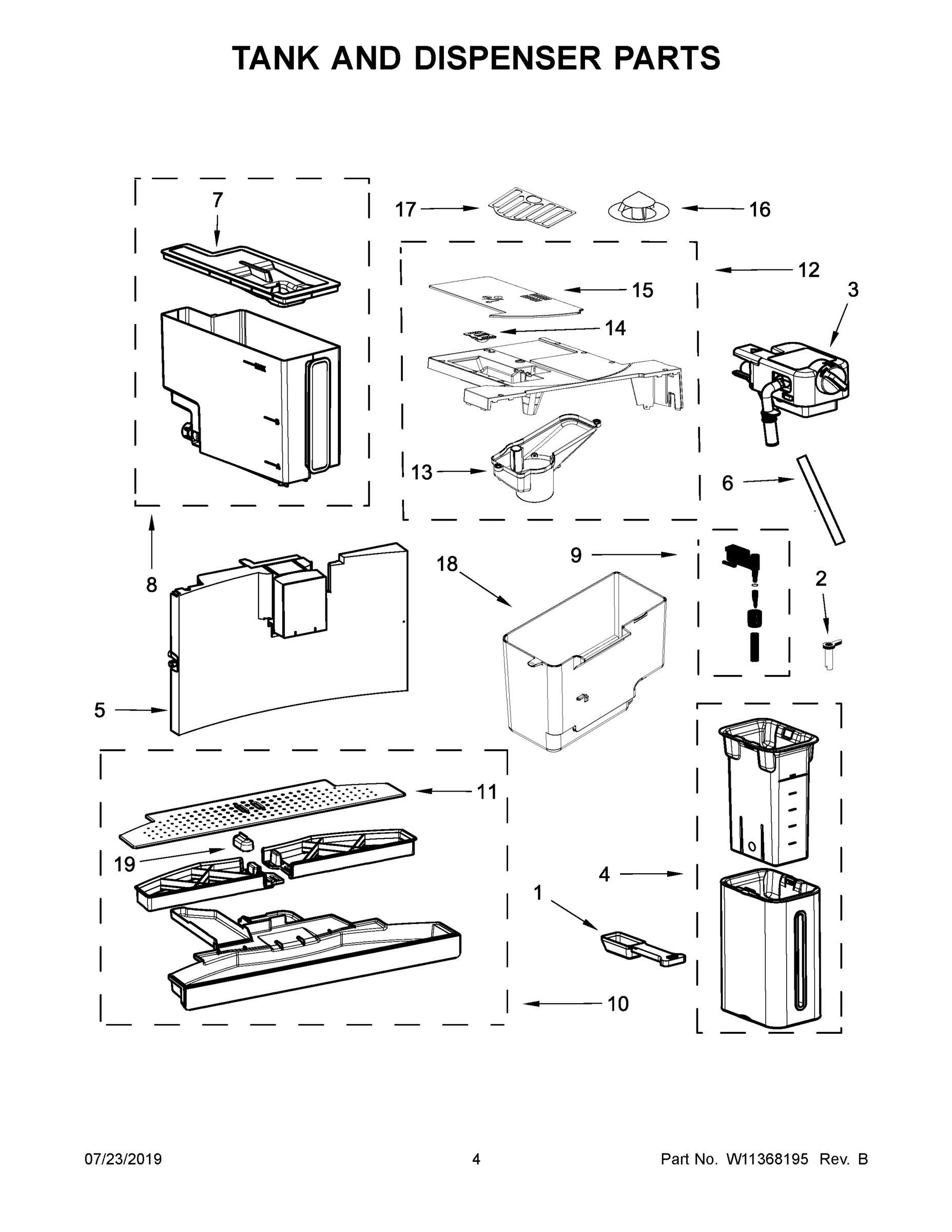 03 - TANK AND DISPENSER PARTS