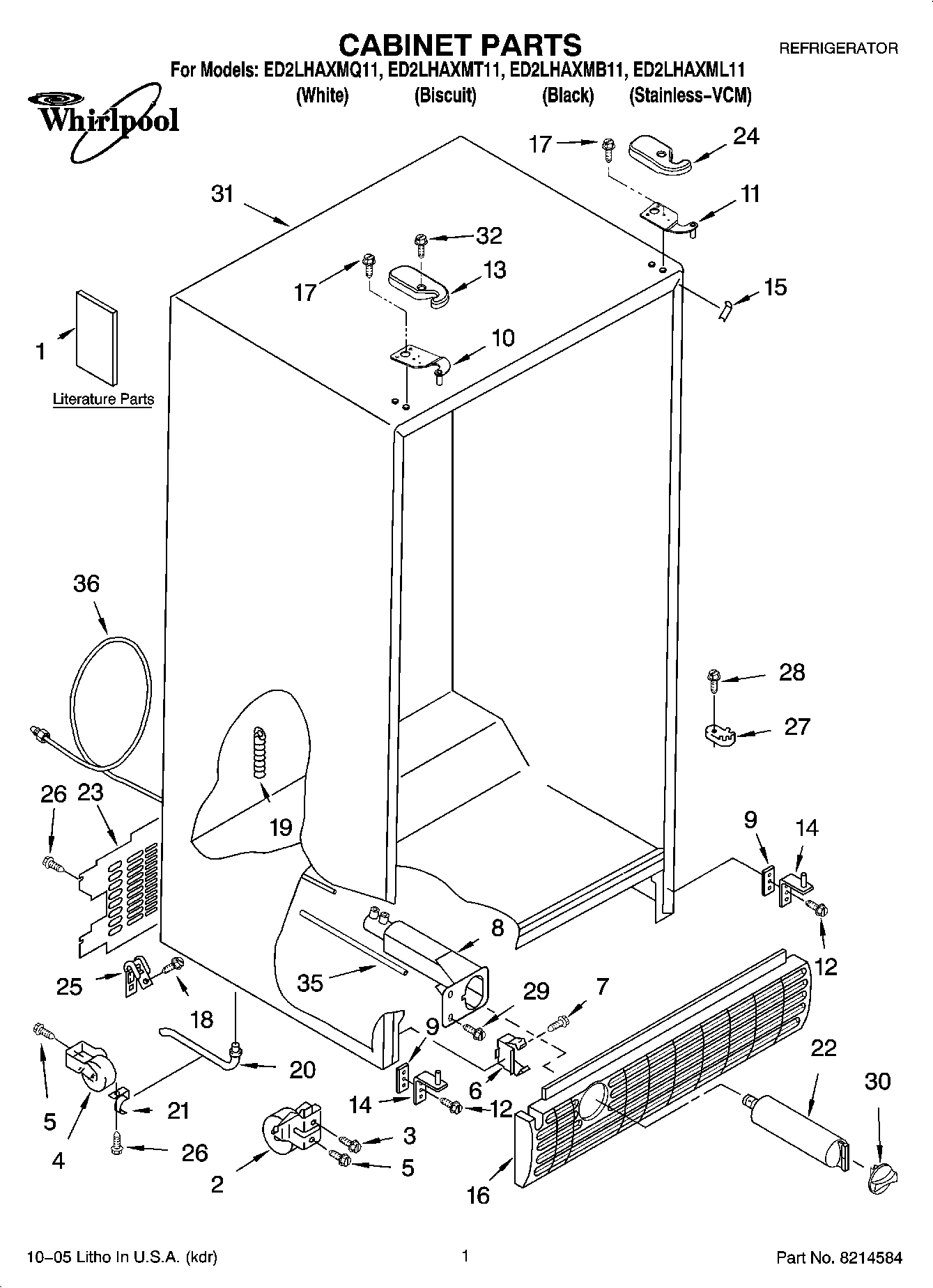 01 - CABINET PARTS