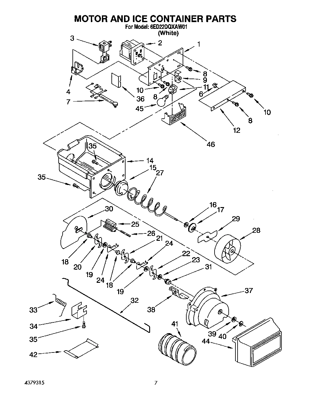 05 - MOTOR AND ICE CONTAINER