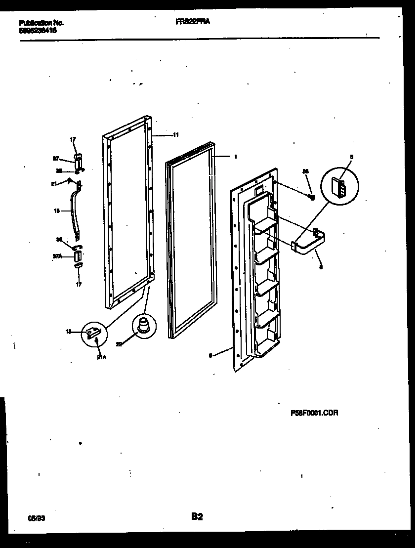 02 - FREEZER DOOR PARTS