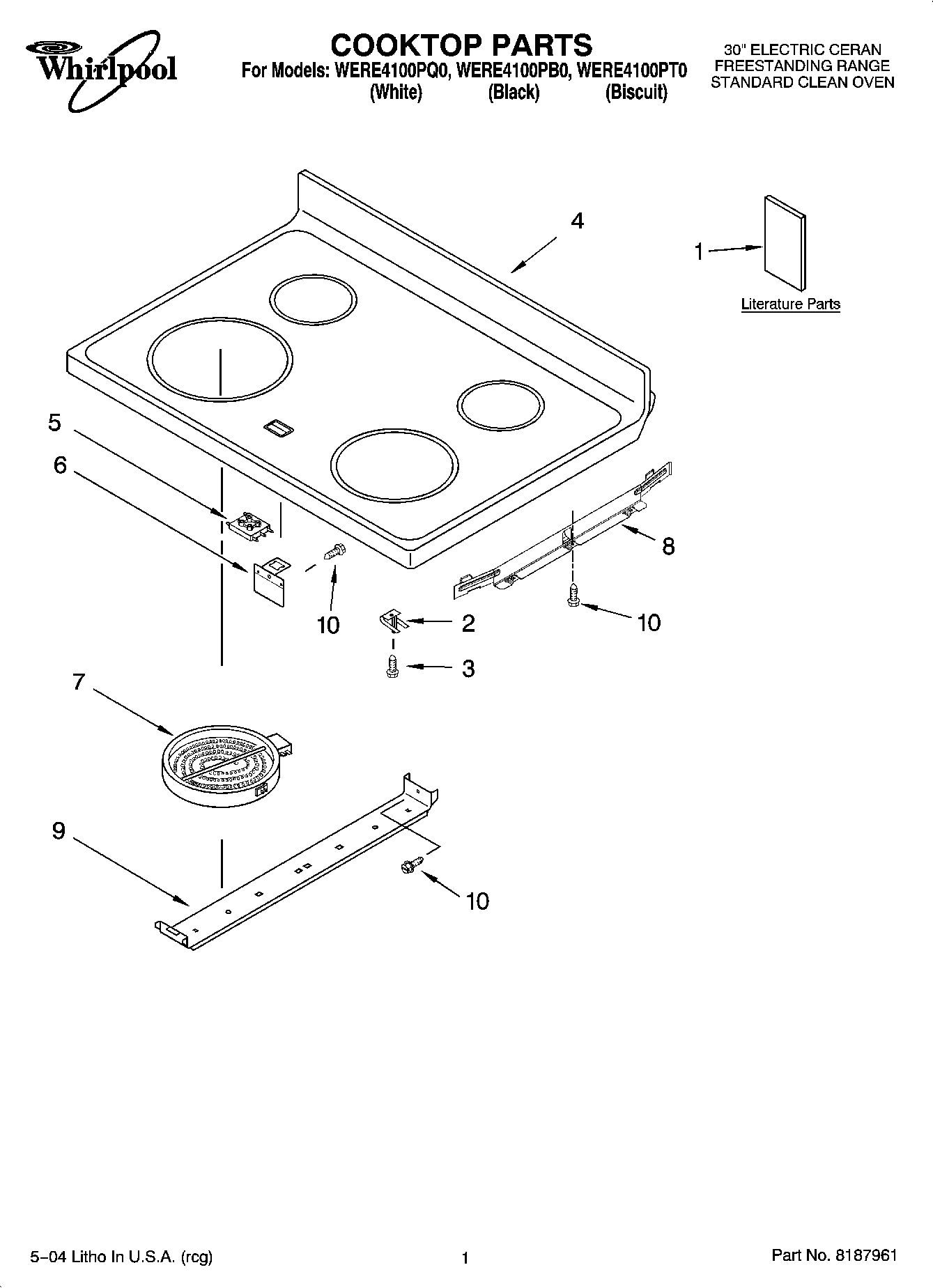 01 - COOKTOP PARTS
