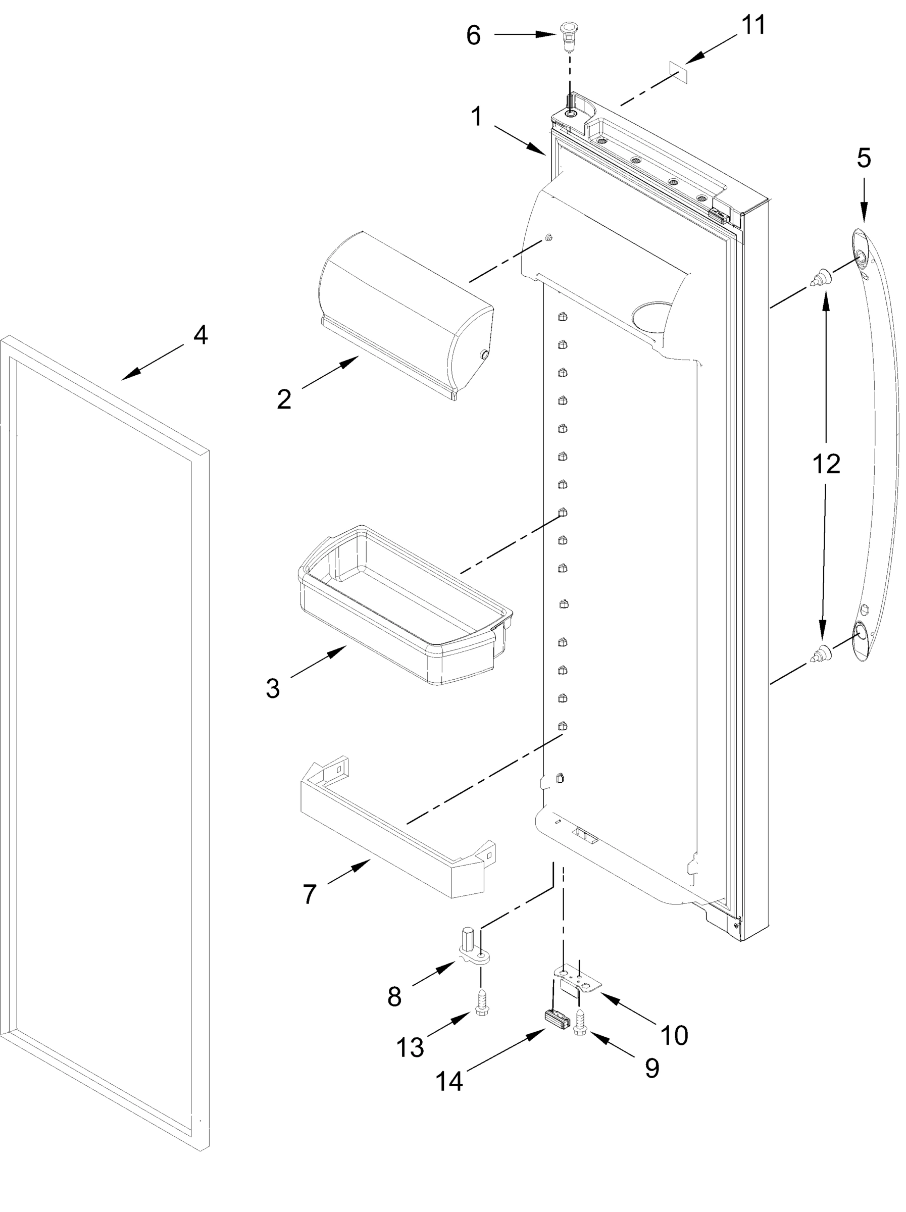 REFRIGERATOR DOOR PARTS