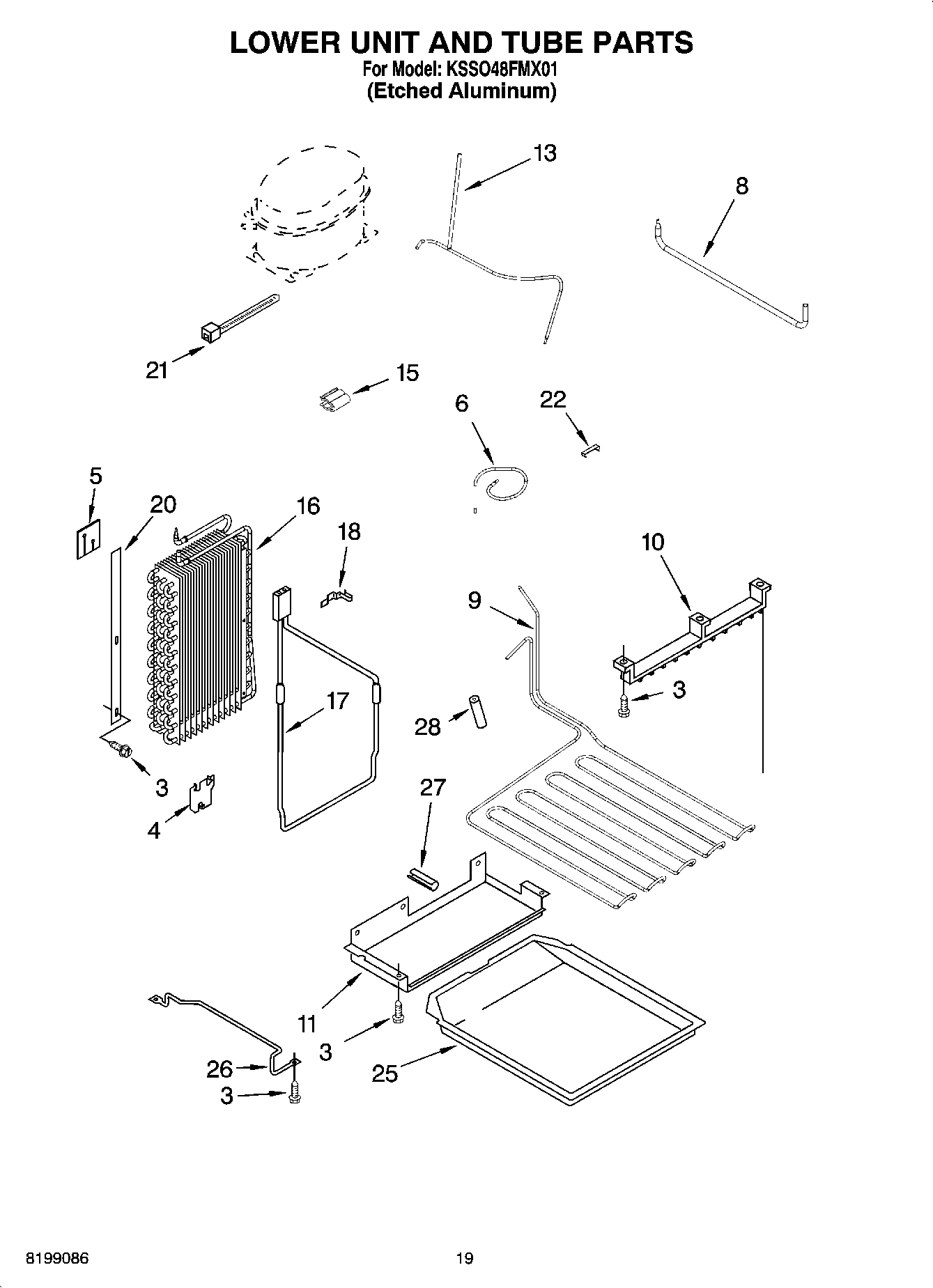 12 - LOWER UNIT AND TUBE PARTS