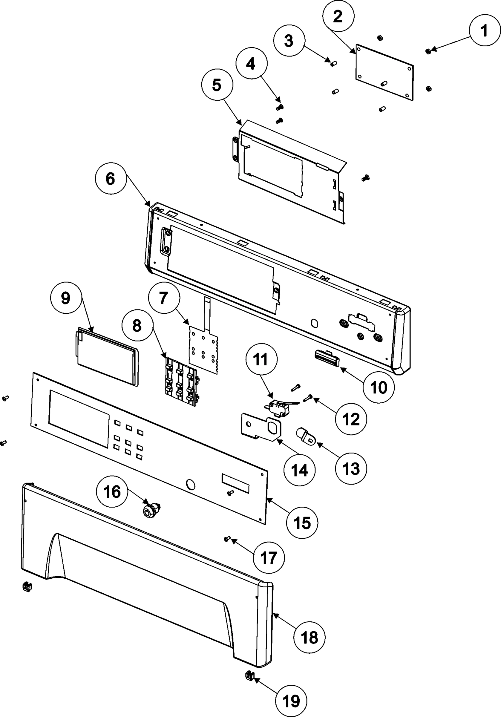 01 - CONTROL PANEL (DRYER)