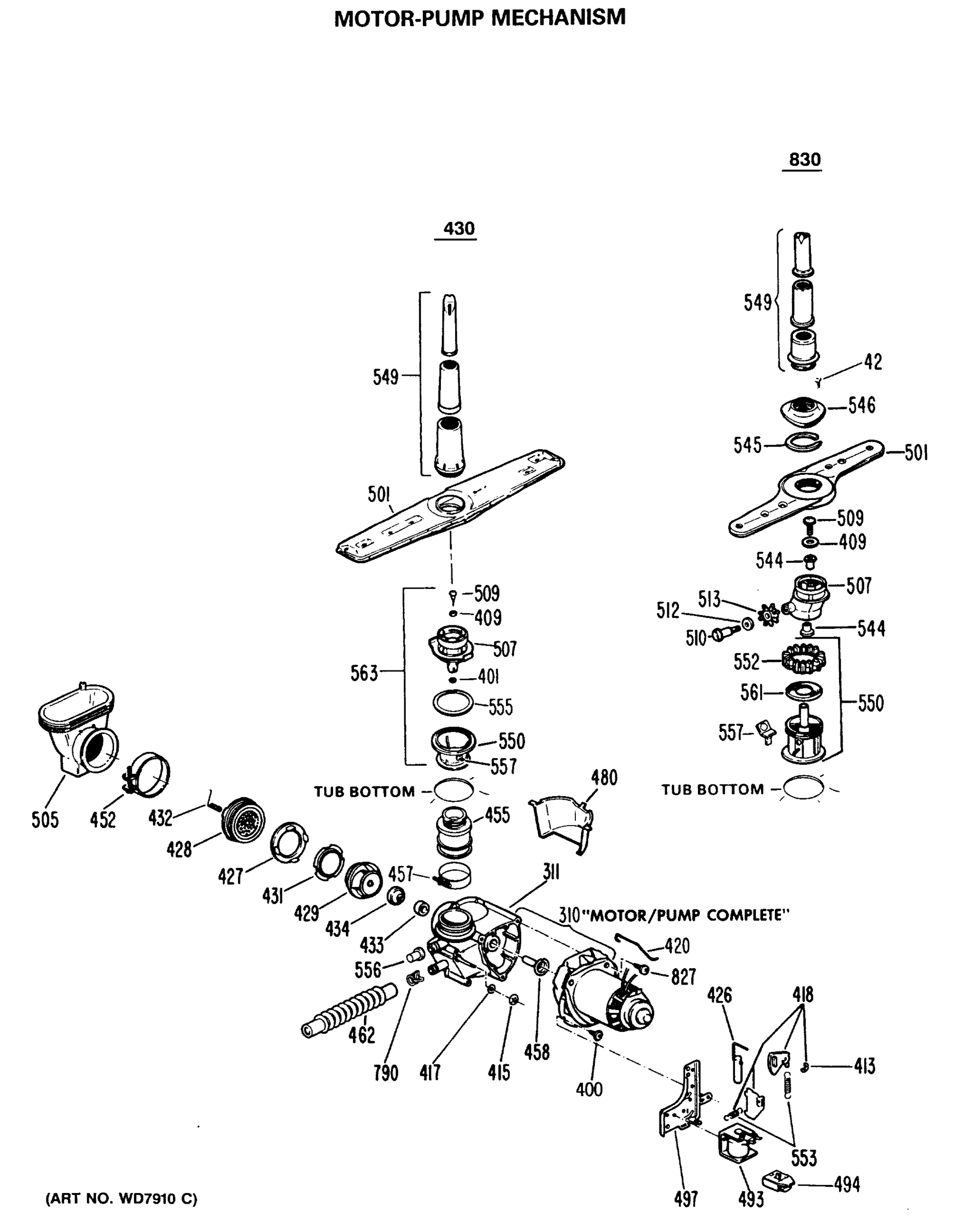 MOTOR-PUMP MECHANISM