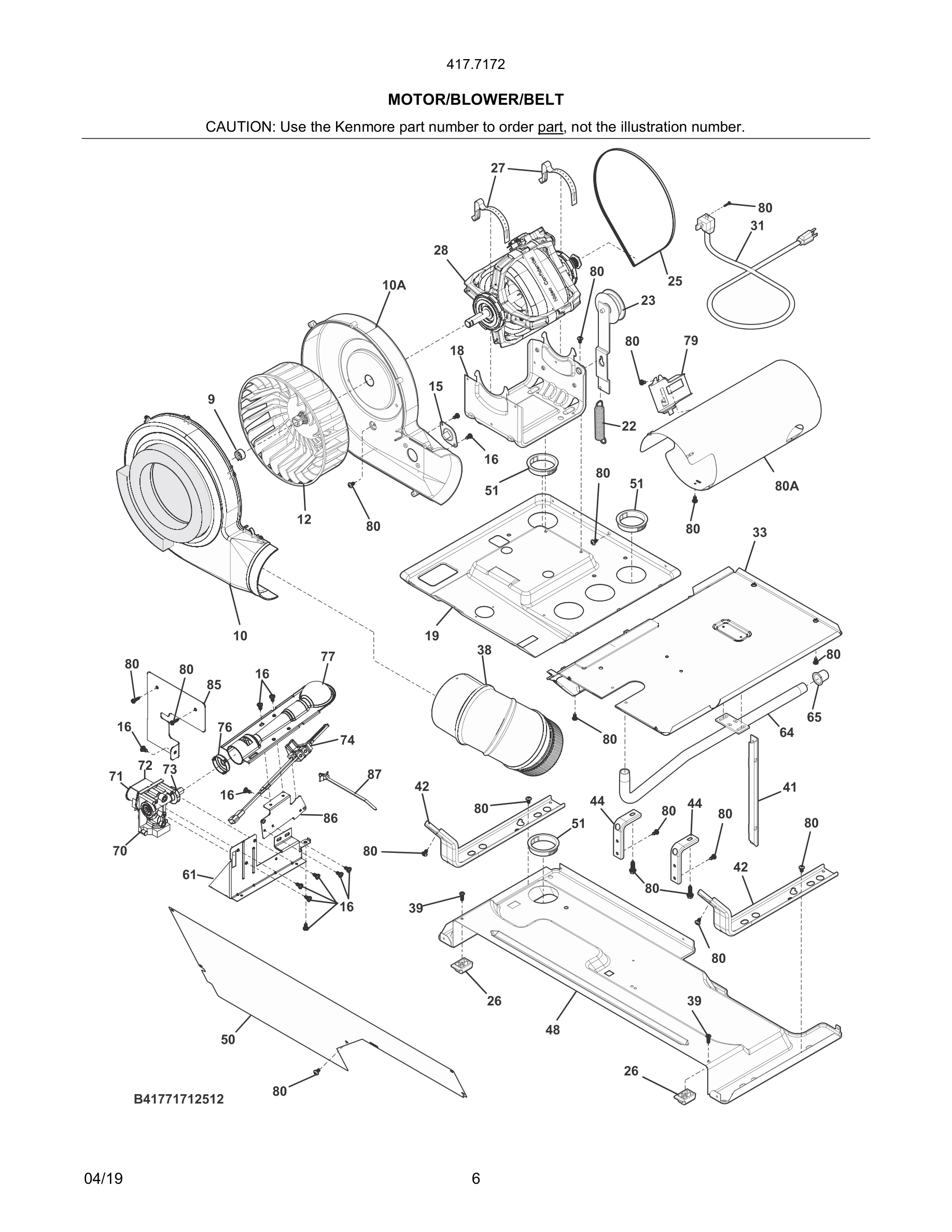07 - MOTOR/BLOWER/BELT