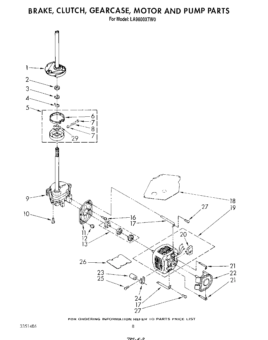 06 - BRAKE, CLUTCH, GEARCASE, MOTOR AND PUMP