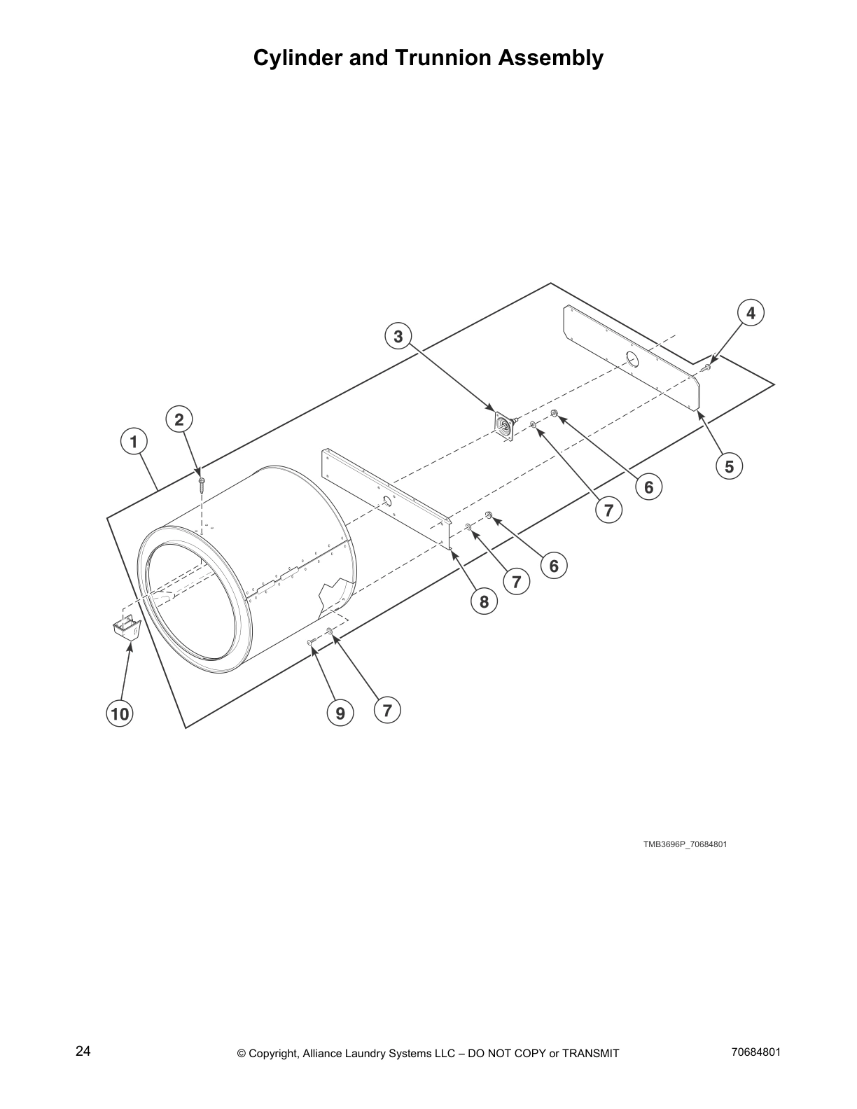 Cylinder and Trunnion Assembly