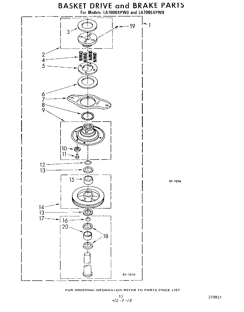 11 - BASKET DRIVE AND BRAKE