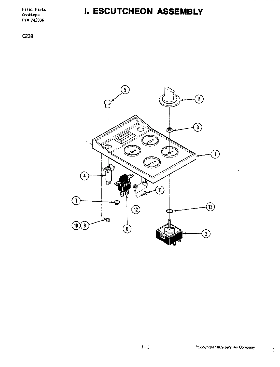 03 - ESCUTCHEON ASSEMBLY