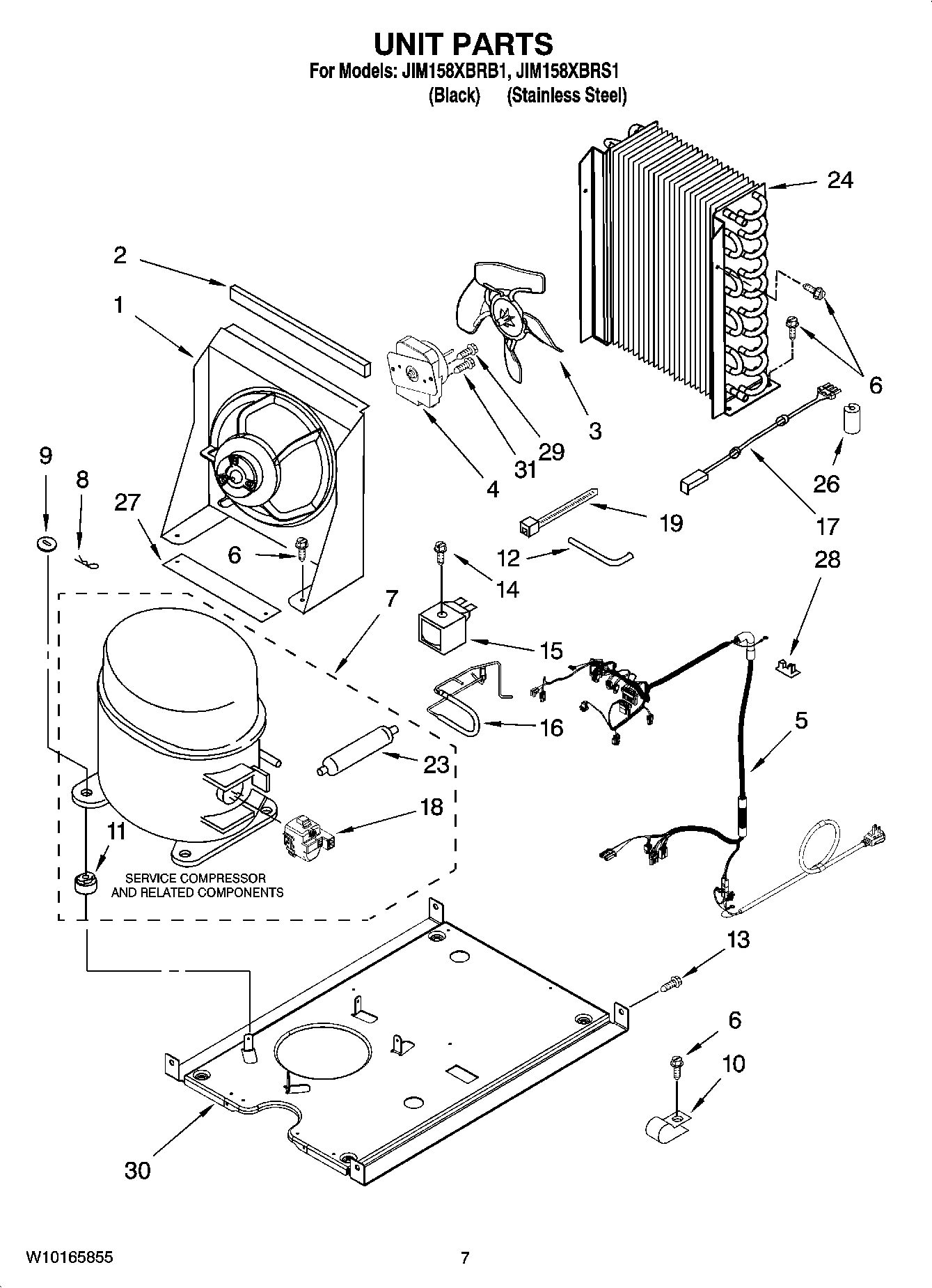 05 - UNIT PARTS, OPTIONAL PARTS (NOT INCLUDED)