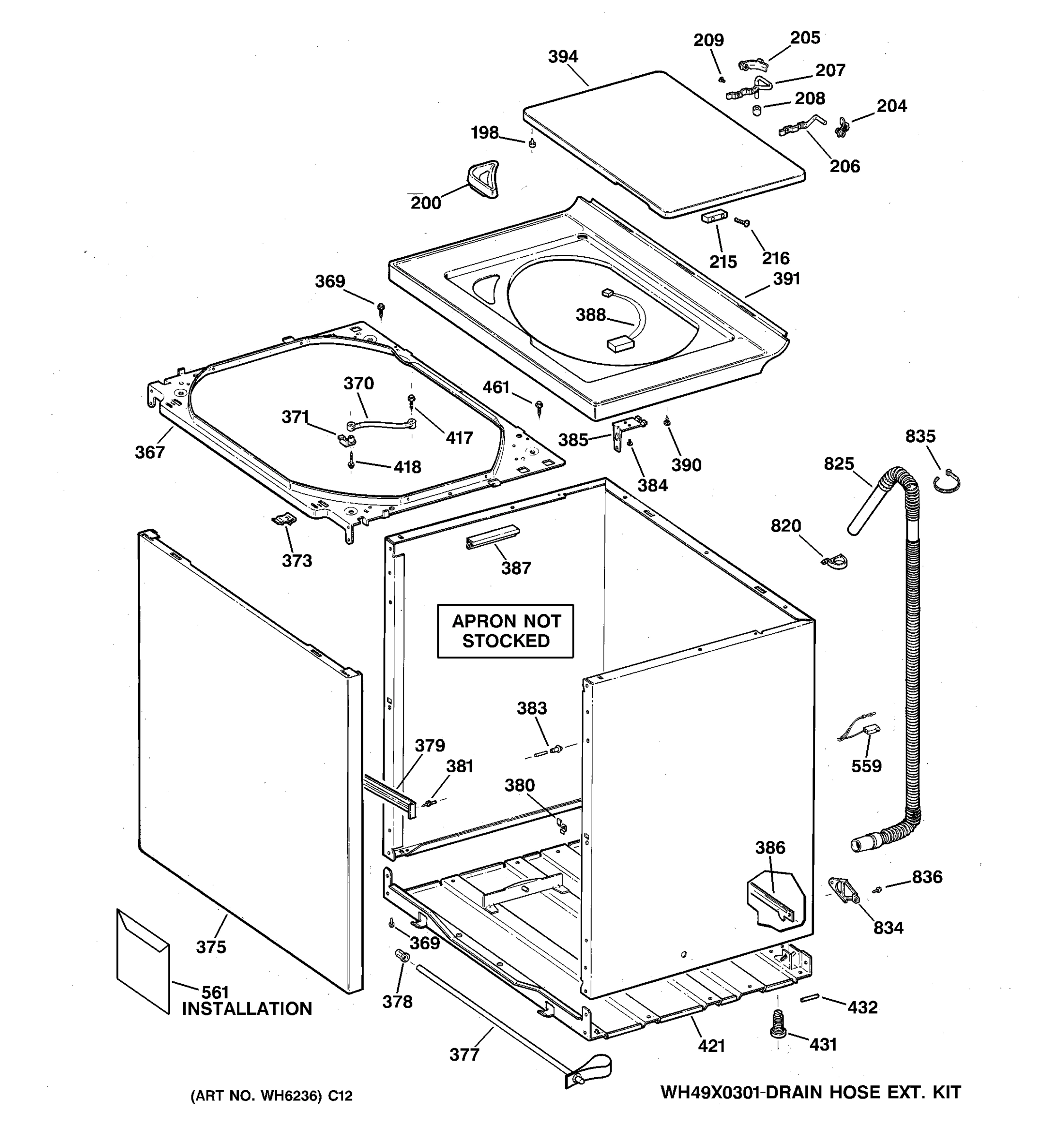 CABNET, COVER & FRONT PANEL