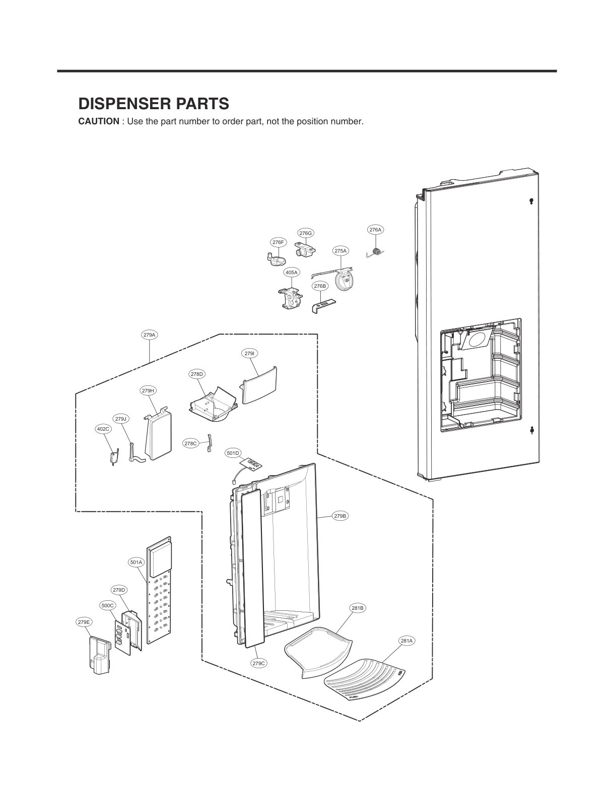 DISPENSER PARTS