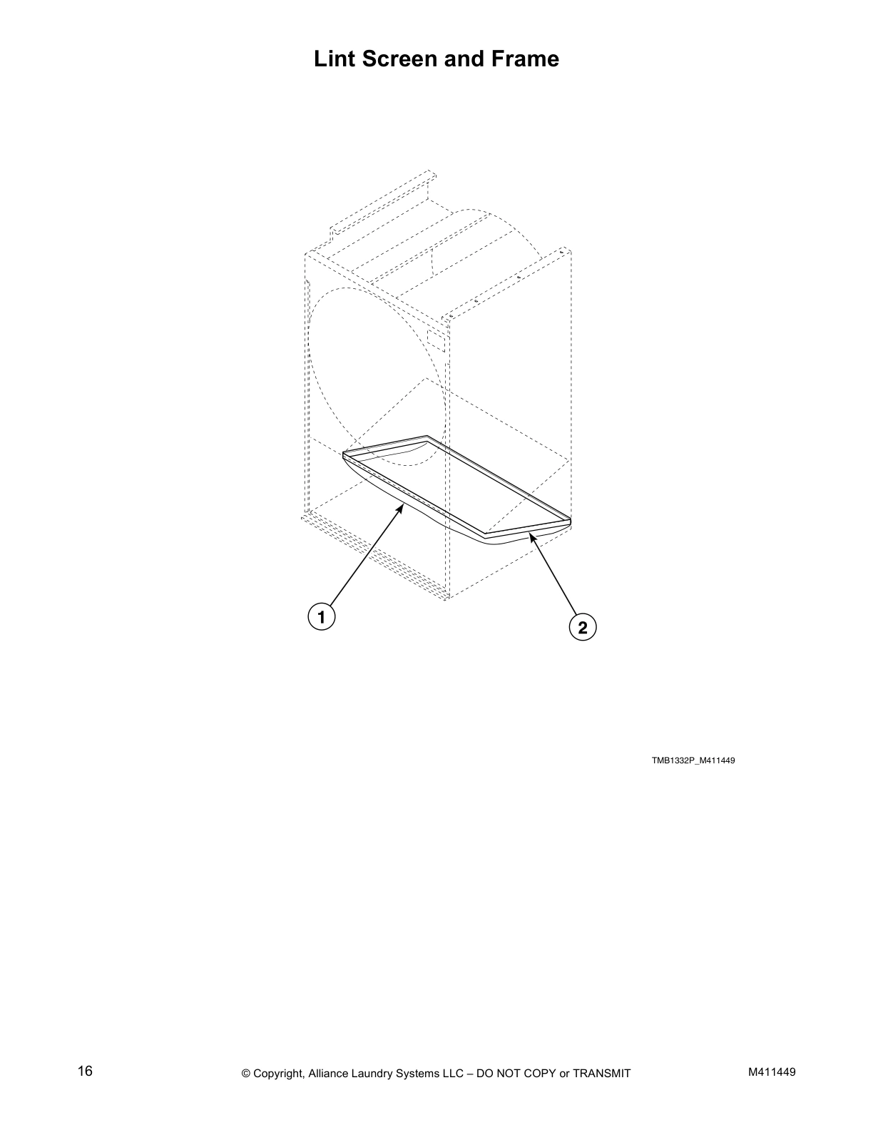 Lint Screen and Frame