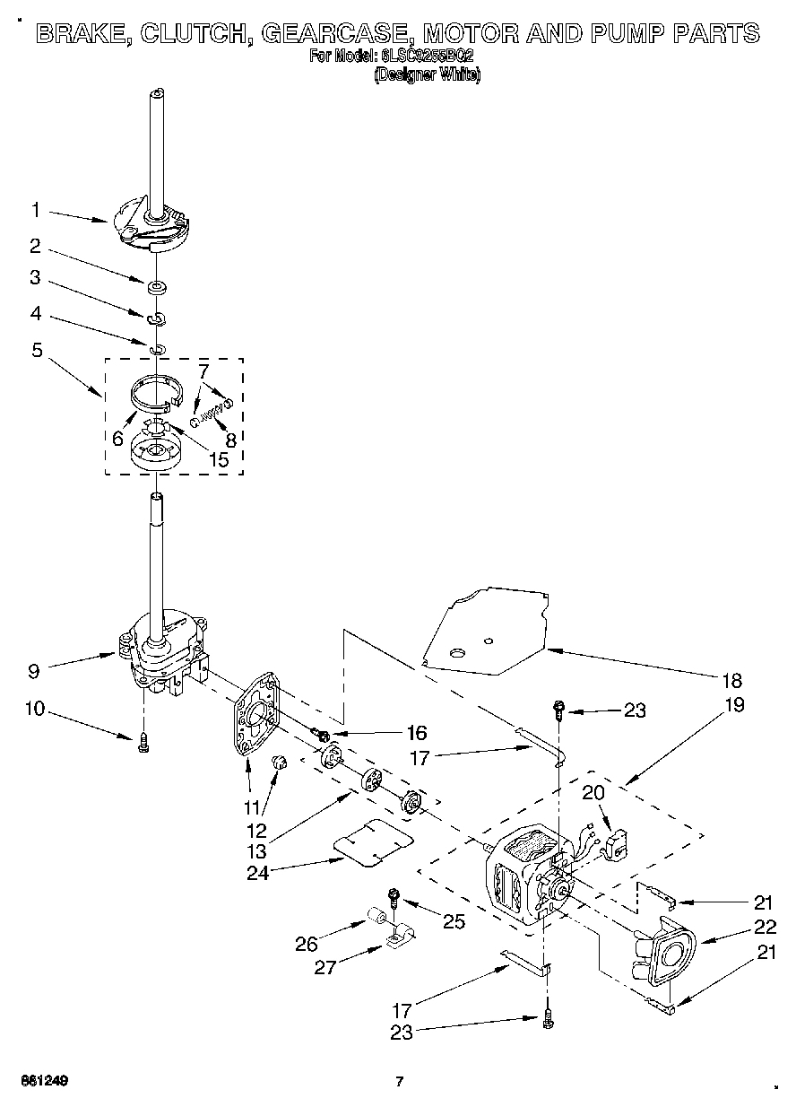 05 - BRAKE, CLUTCH, GEARCASE, MOTOR & PUMP