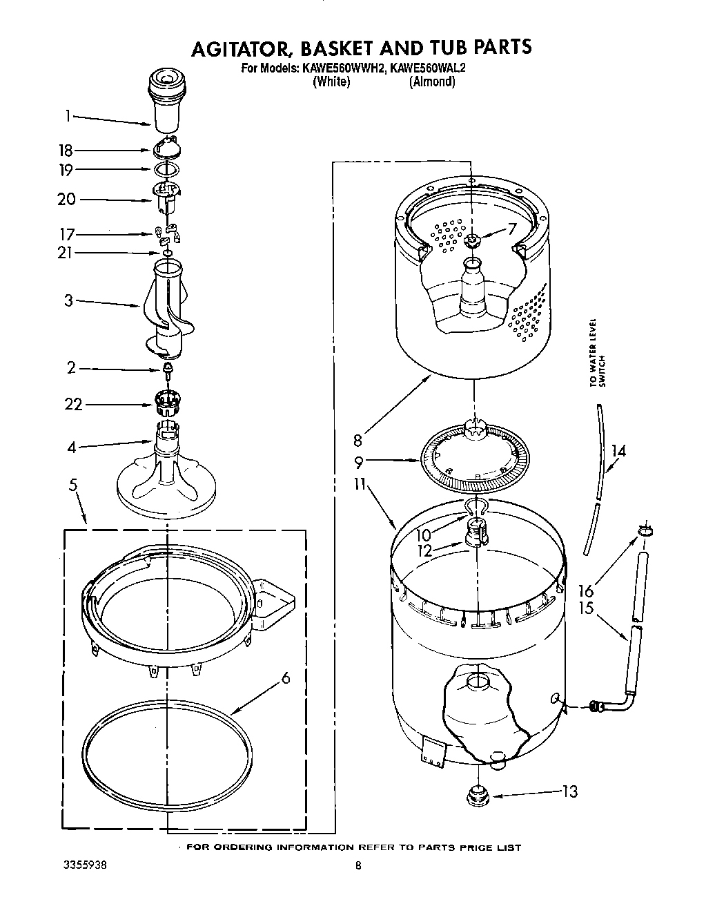 06 - AGITATOR, BASKET AND TUB