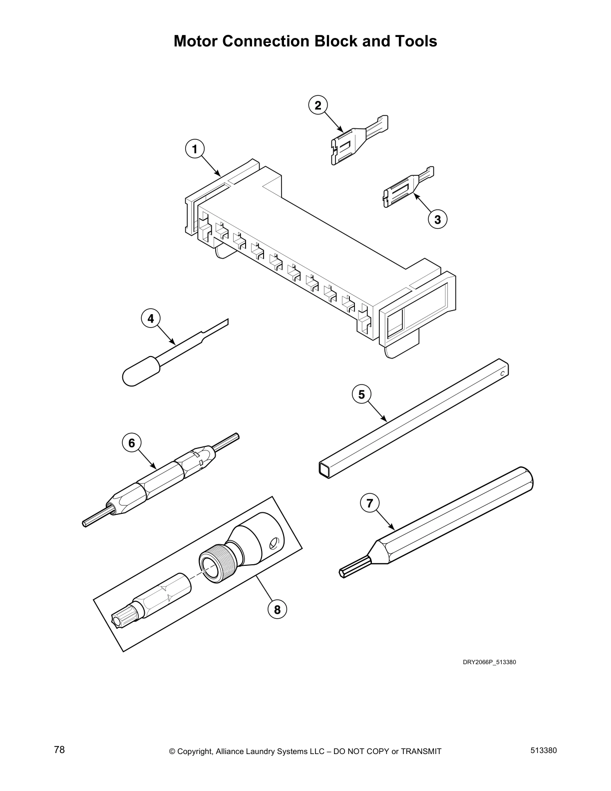 Motor Connection Block and Tools