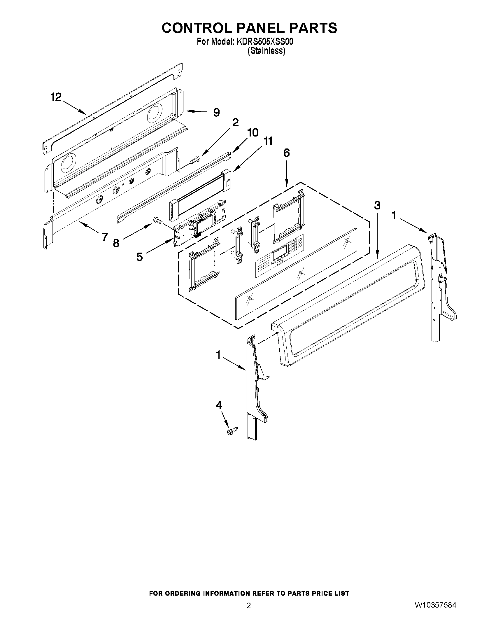 02 - CONTROL PANEL PARTS