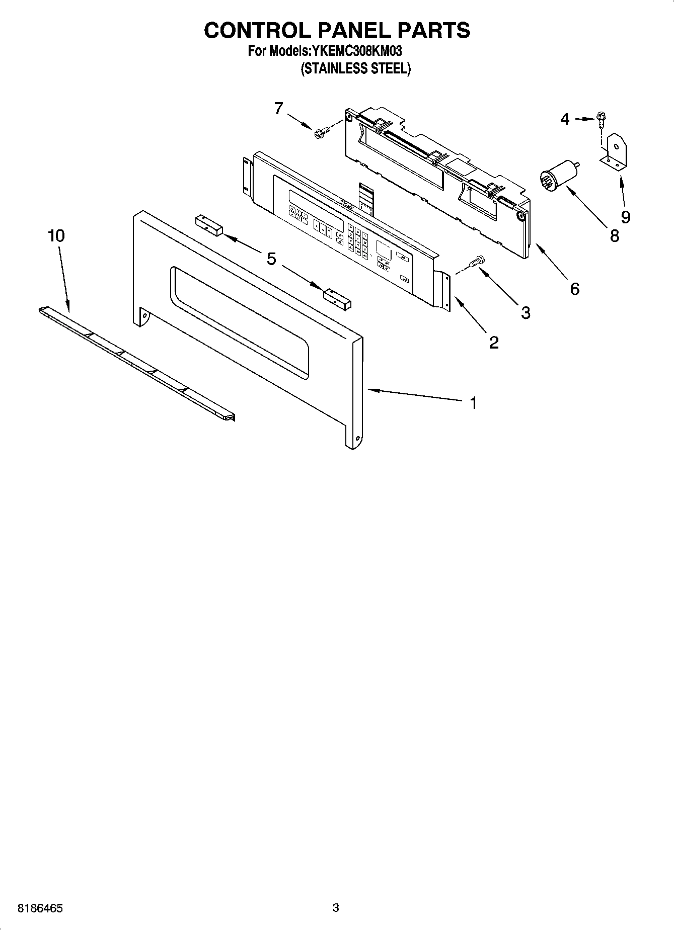 02 - CONTROL PANEL PARTS