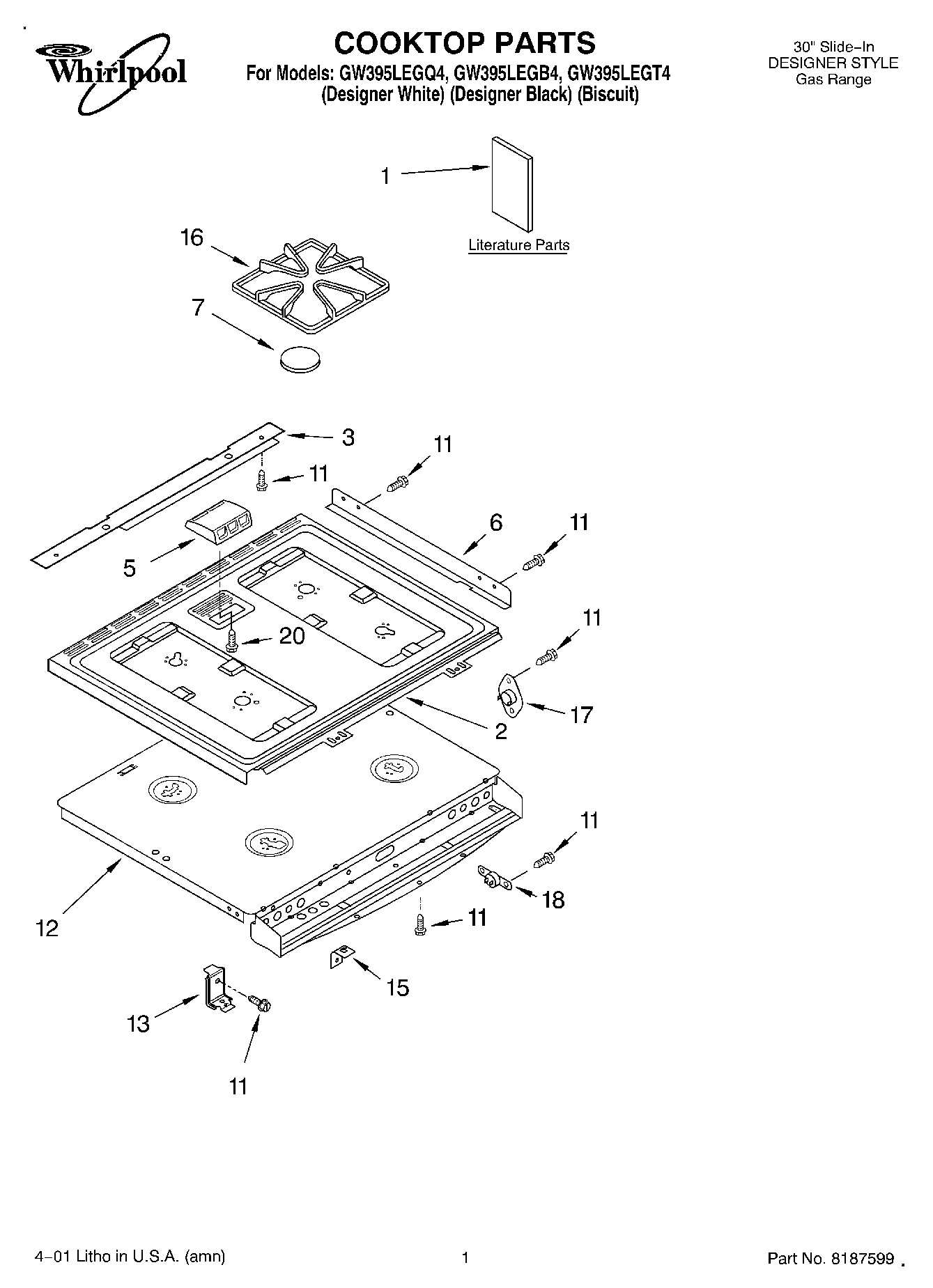 01 - COOKTOP, LITERATURE