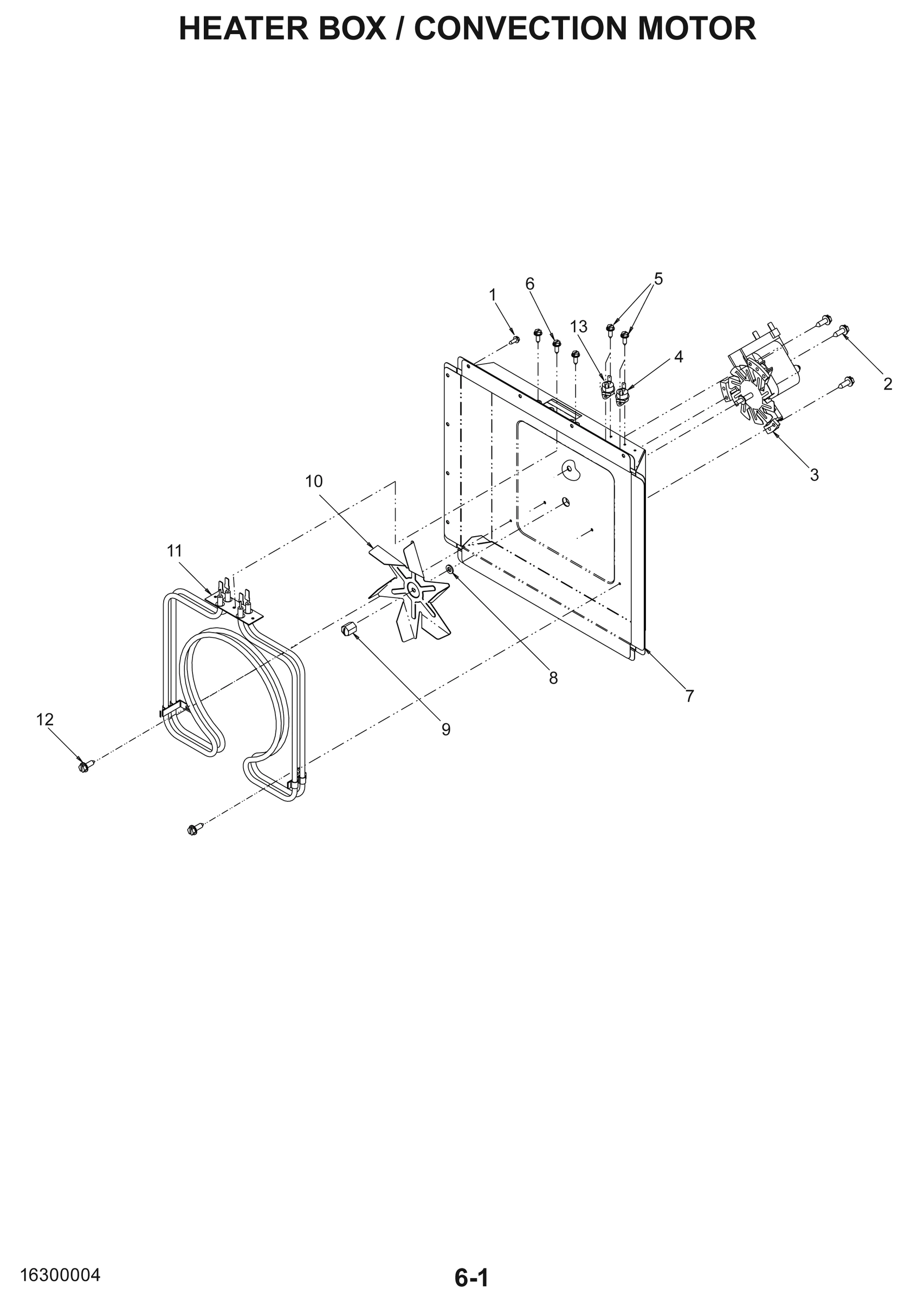 HEATER BOX / CONVECTION MOTOR