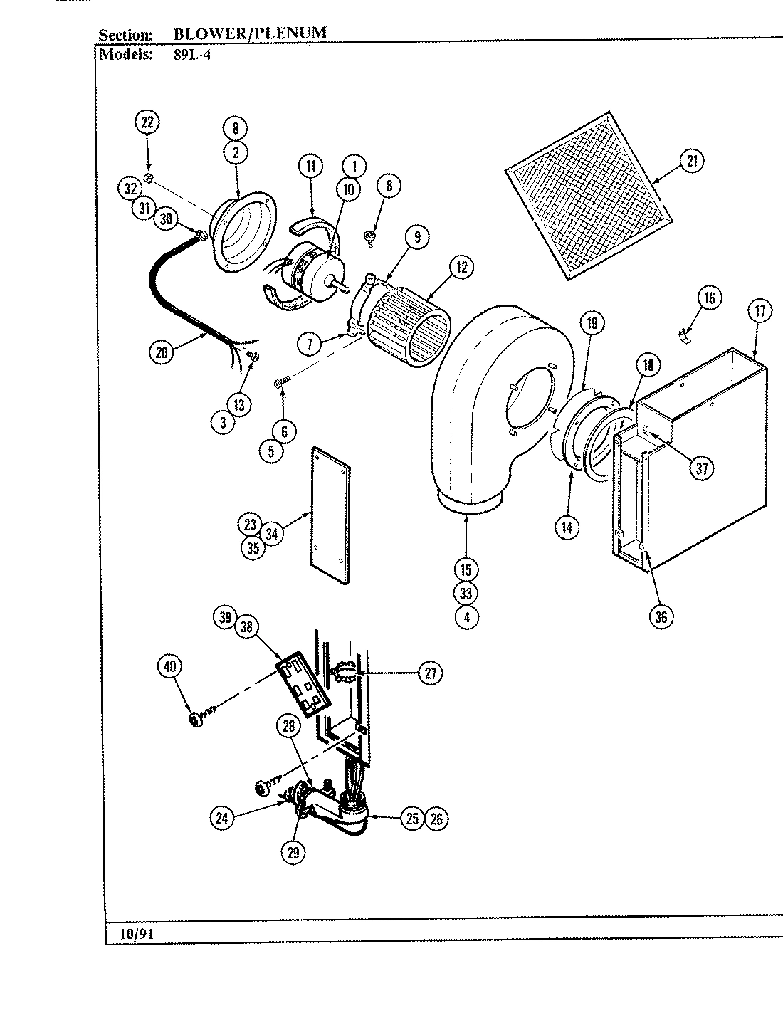 01 - BLOWER (PLENUM)