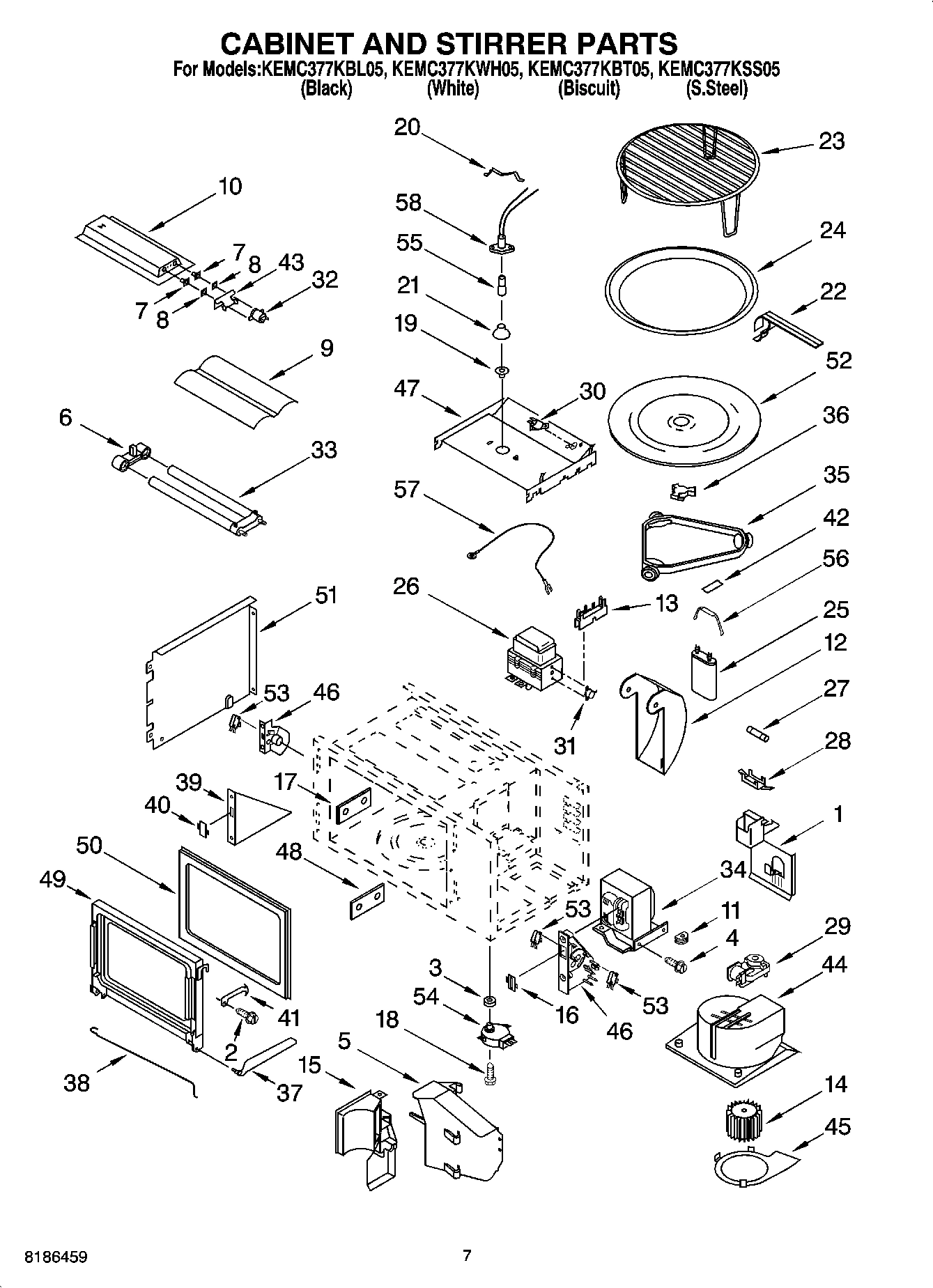 06 - CABINET AND STIRRER PARTS