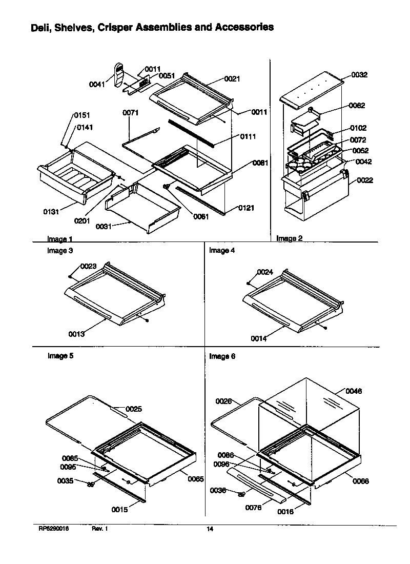 03 - DELI, SHELVES, CRISPER ASSEMBLIES & ACS