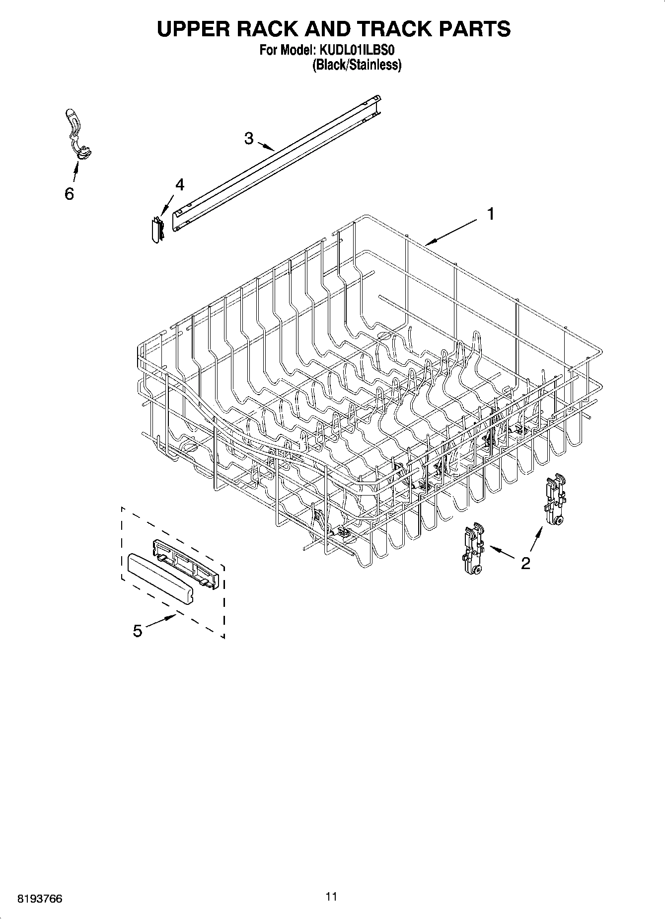 09 - UPPER RACK AND TRACK PARTS
