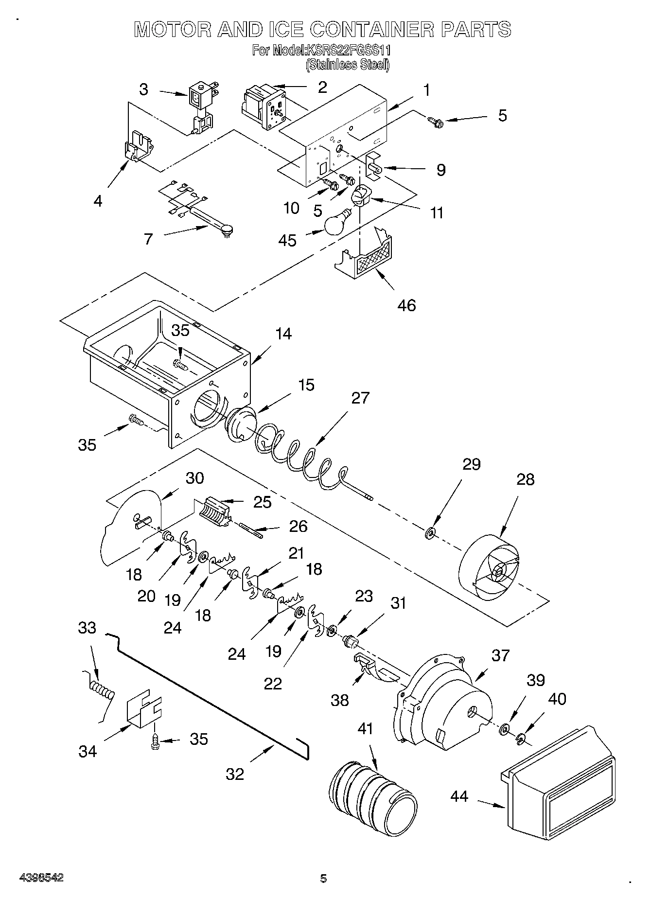 04 - MOTOR AND ICE CONTAINER