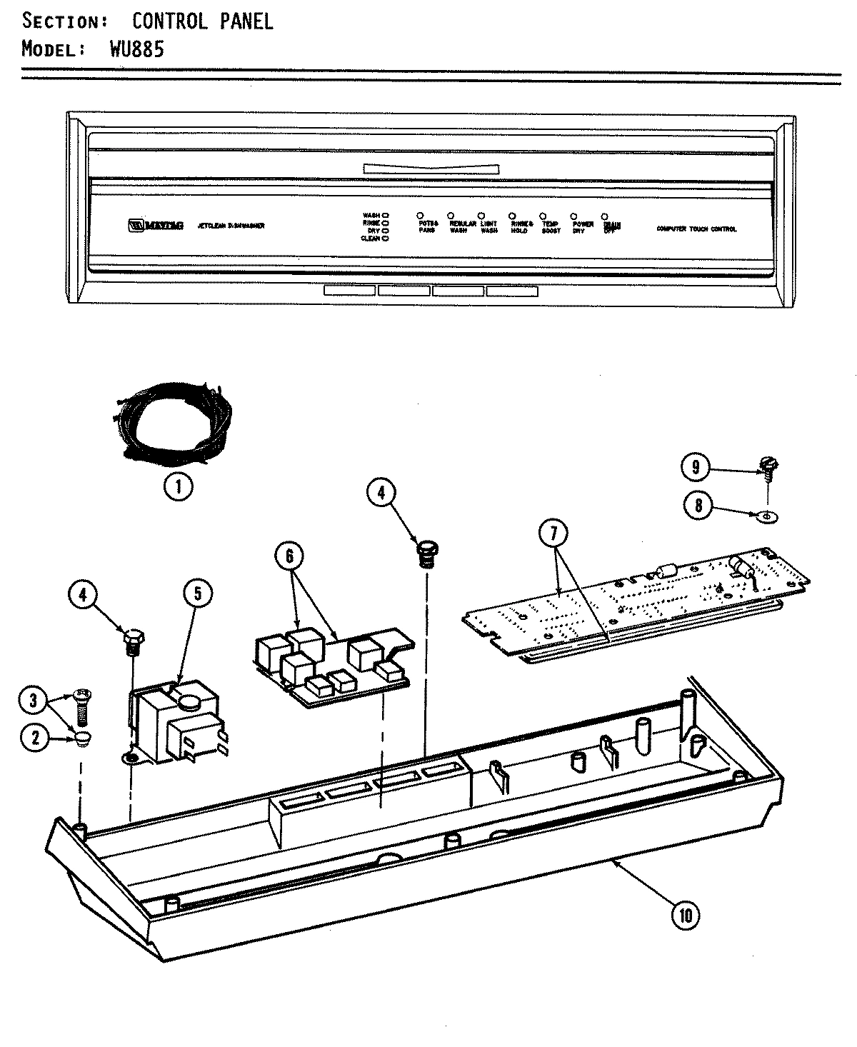 02 - CONTROL PANEL (WU885)