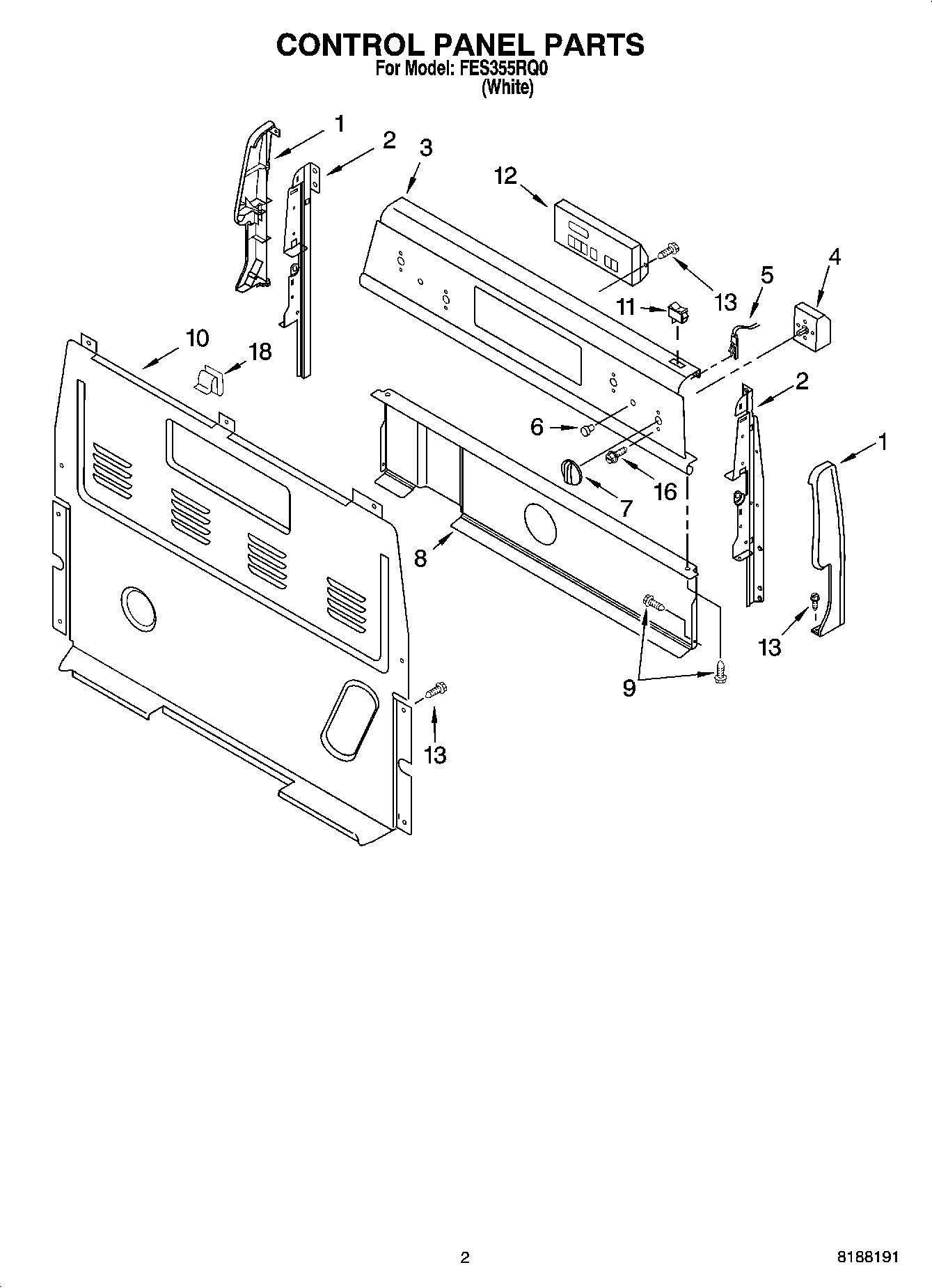02 - CONTROL PANEL PARTS