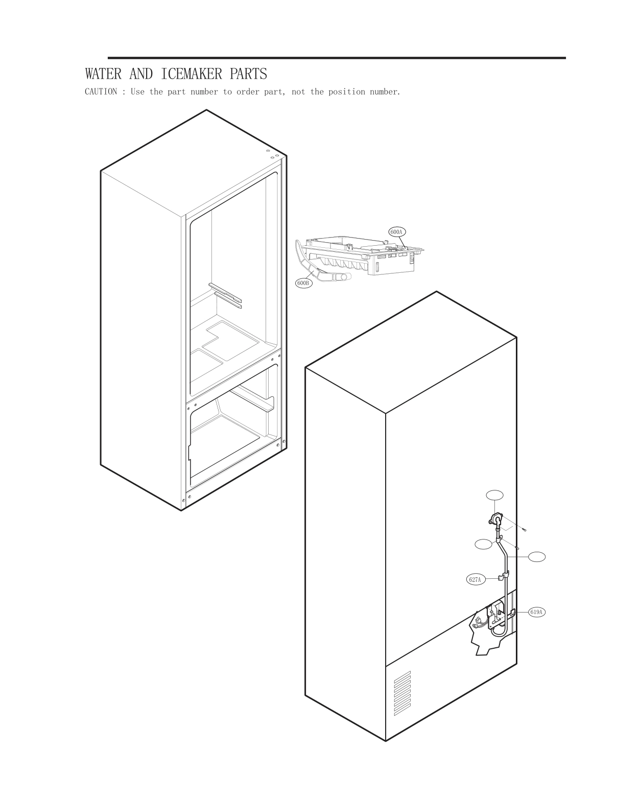 WATER AND ICE MAKER PARTS
