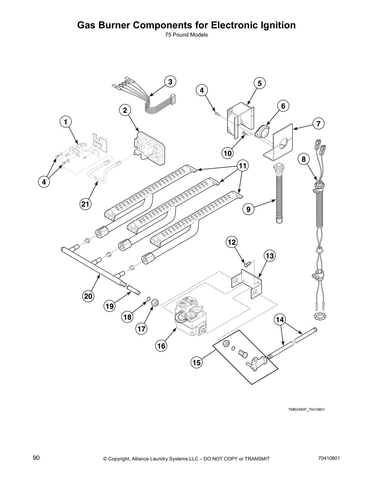 Gas Burner Components for Electronic Ignition