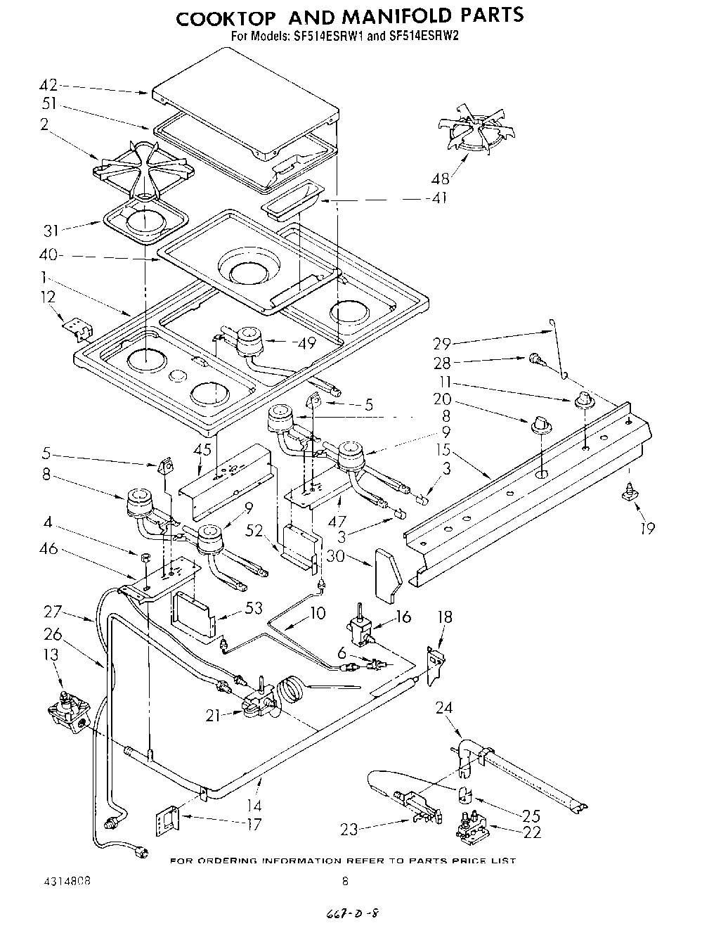 07 - COOKTOP AND MANIFOLD , LIT/OPTIONAL